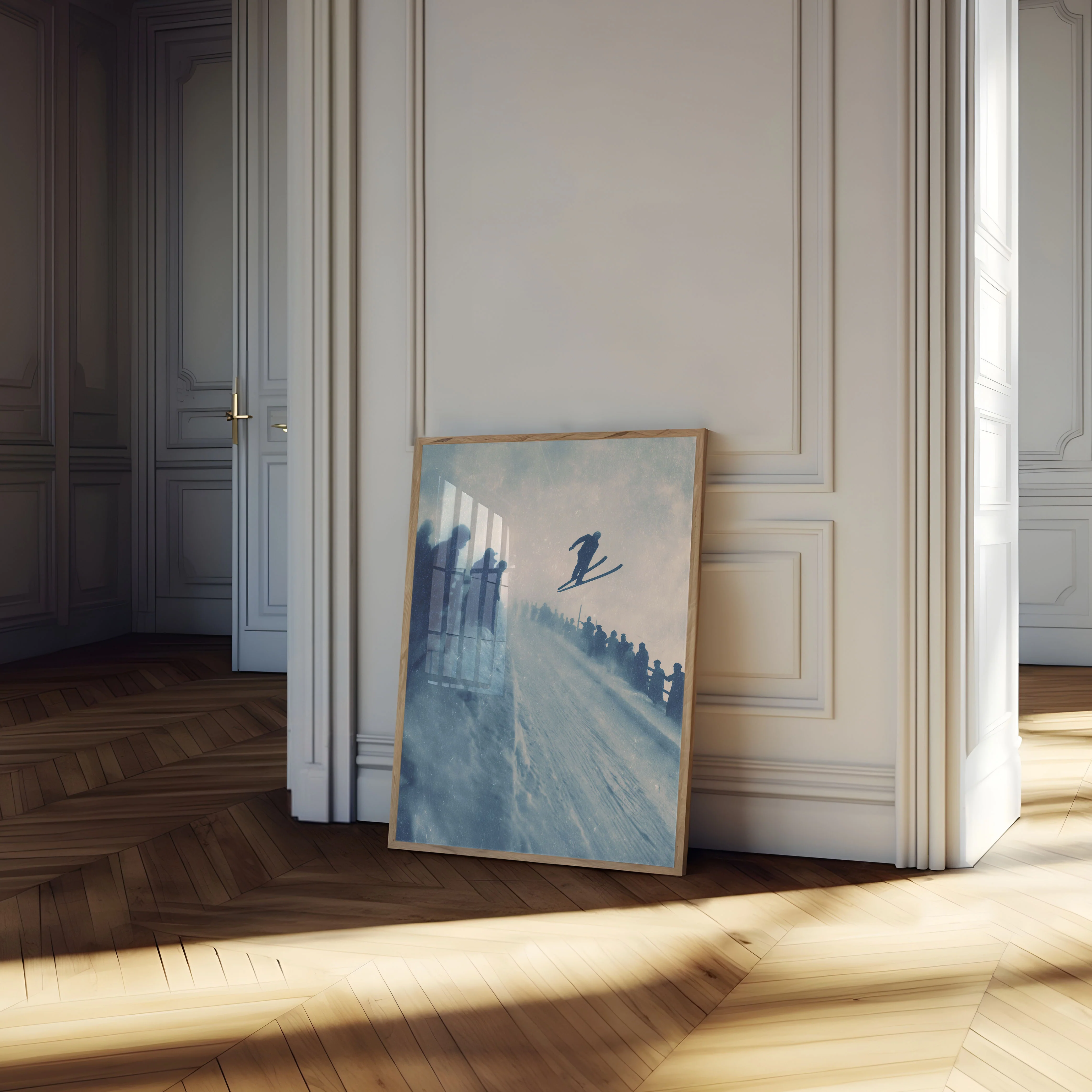 Ski Jump Silhouette Poster - Image 4