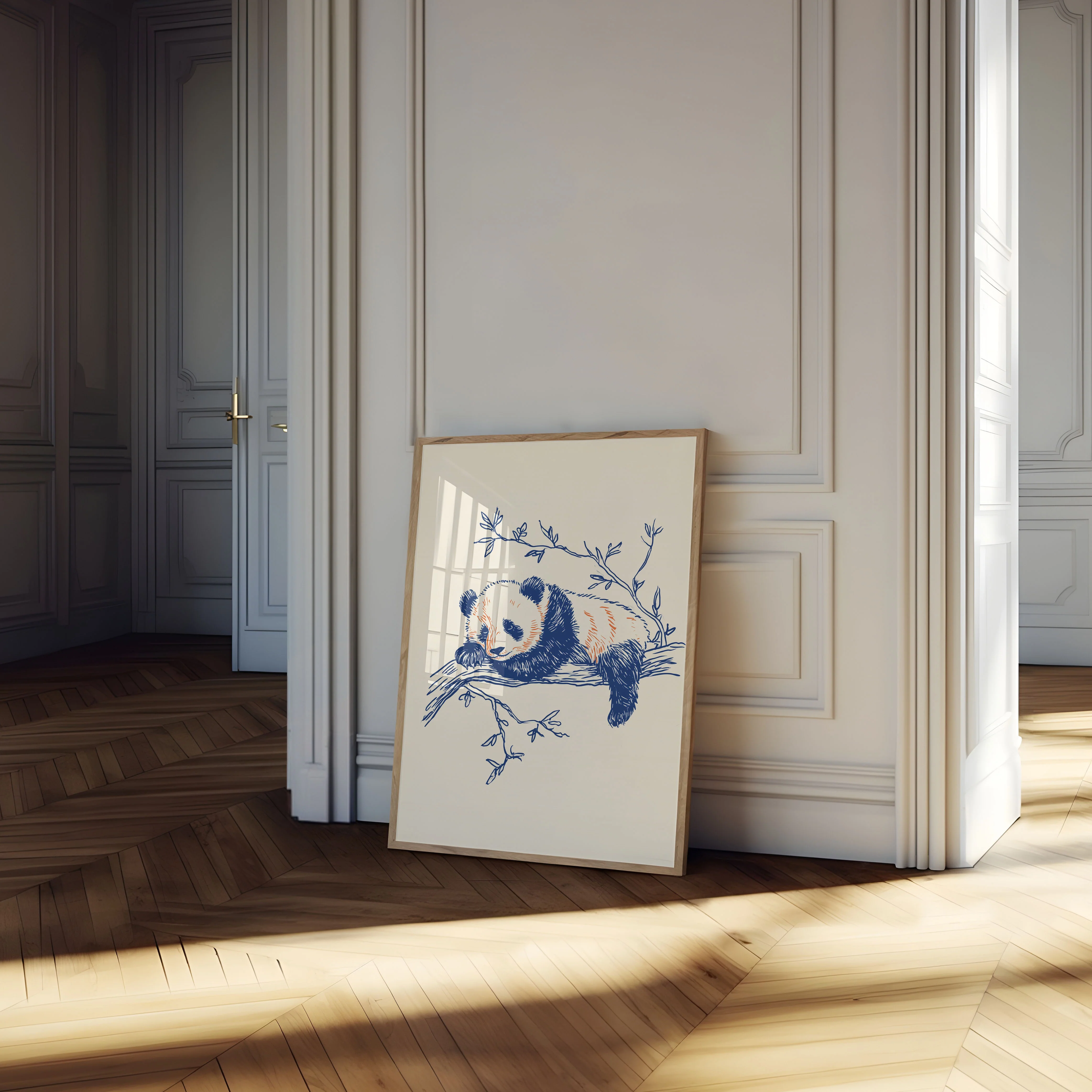 Sleepy Panda Branch Poster - Image 4