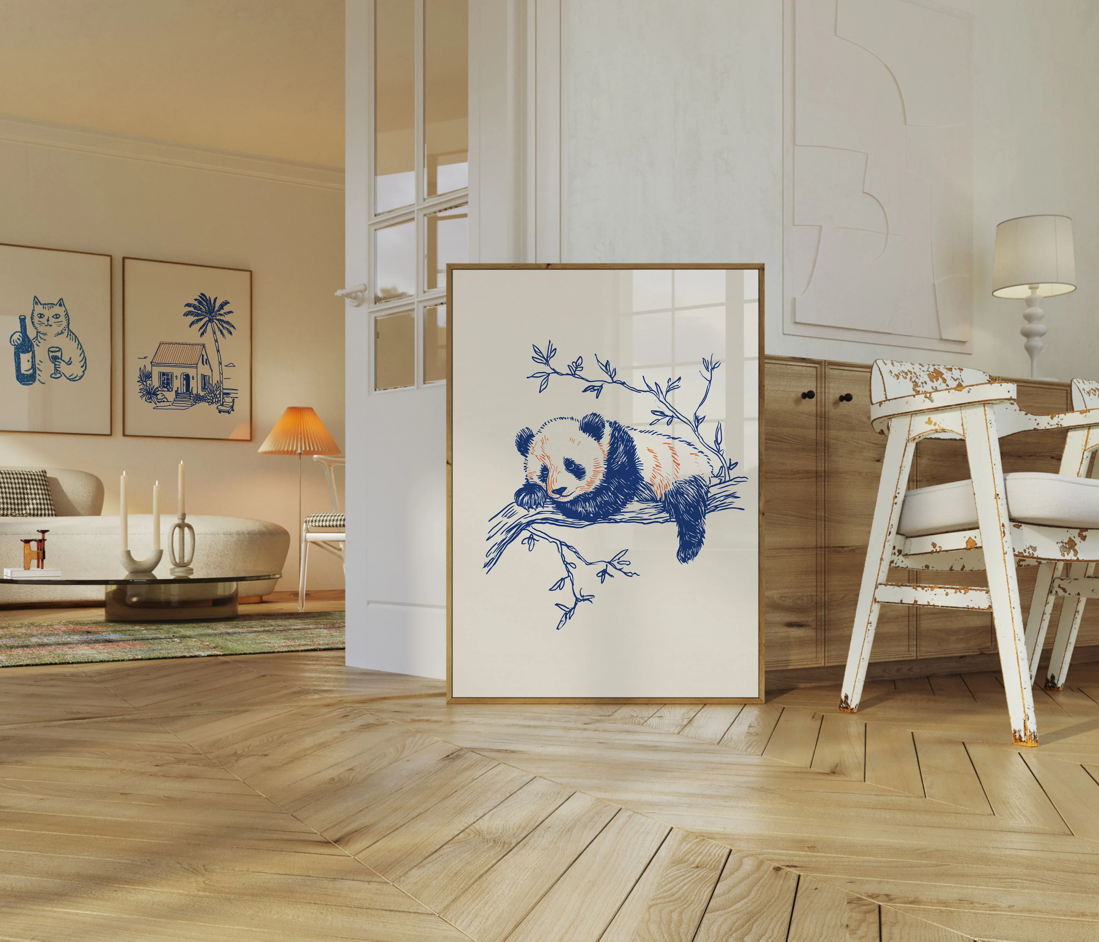 Sleepy Panda Branch Poster - Image 5