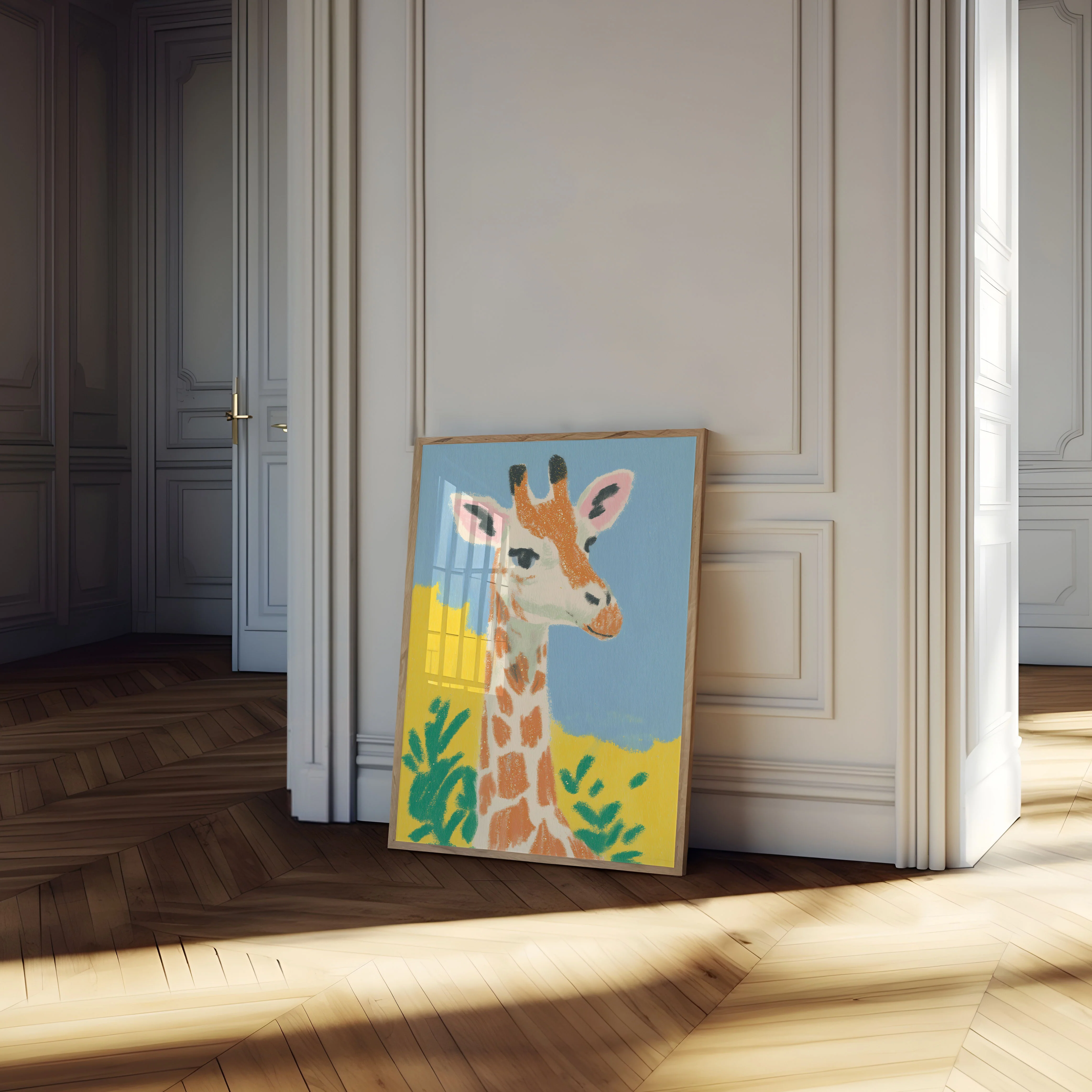 Smiling Giraffe Safari Poster - Image 4