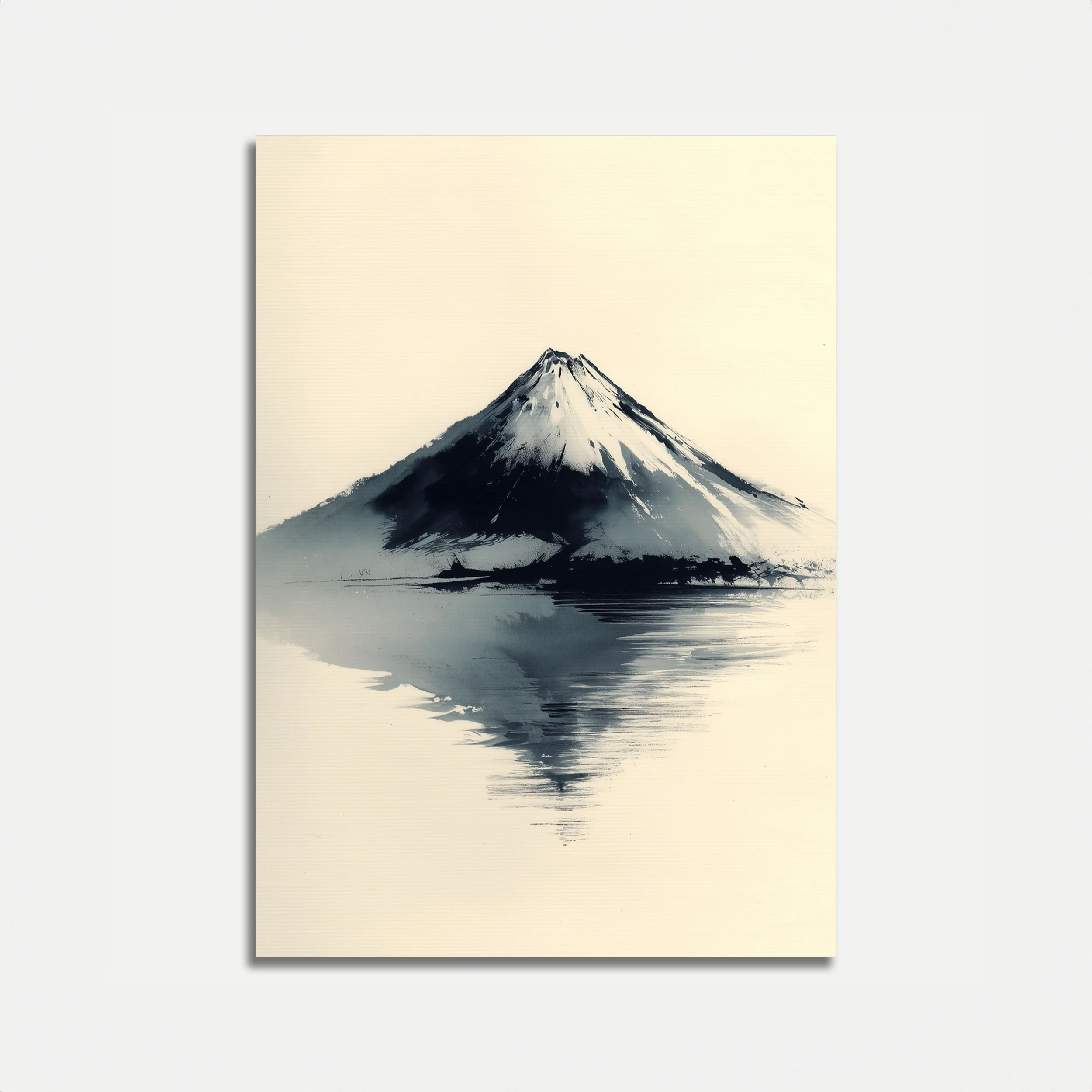 Snow-Capped Mountain Lake Poster