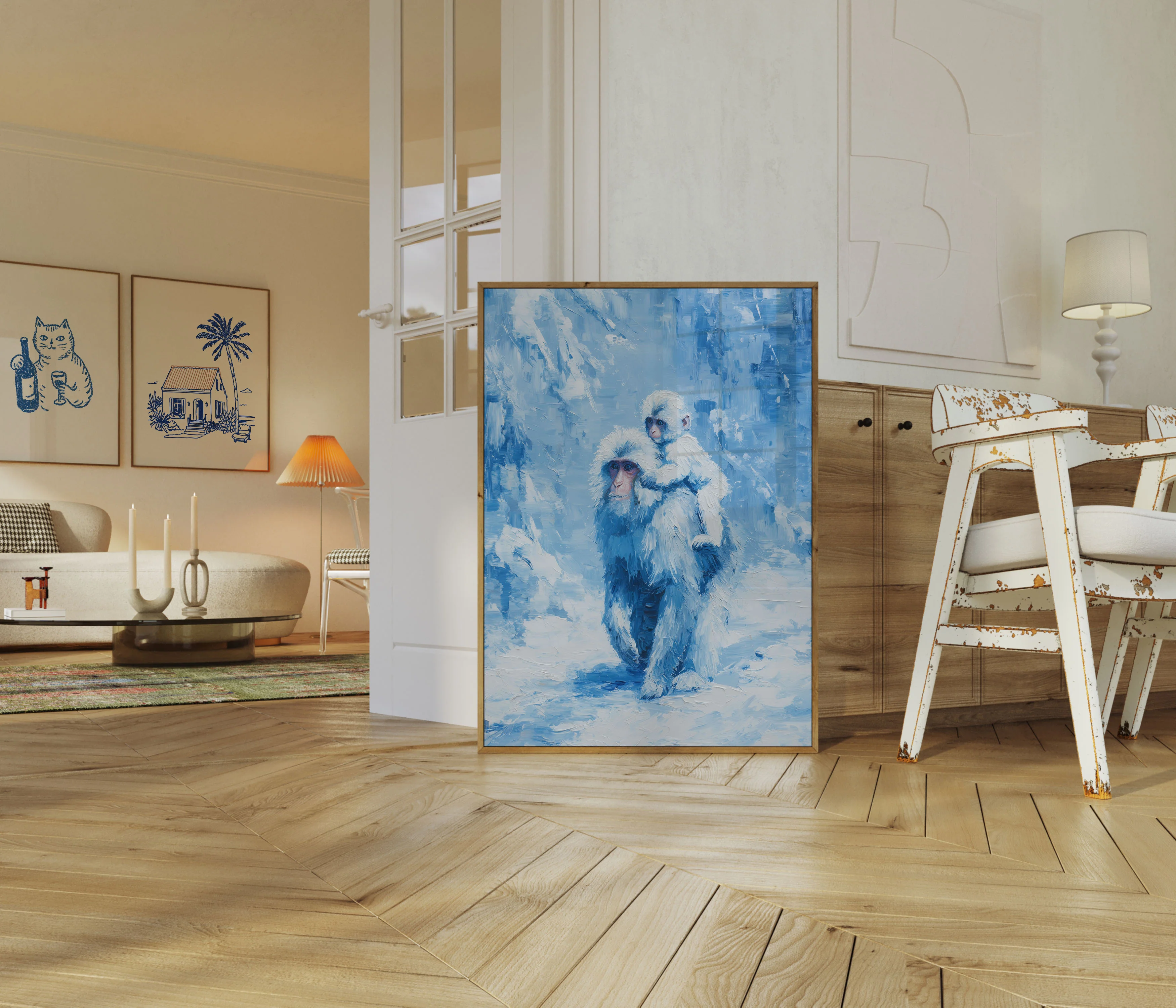 Snow Monkeys in Winter Poster - Image 5