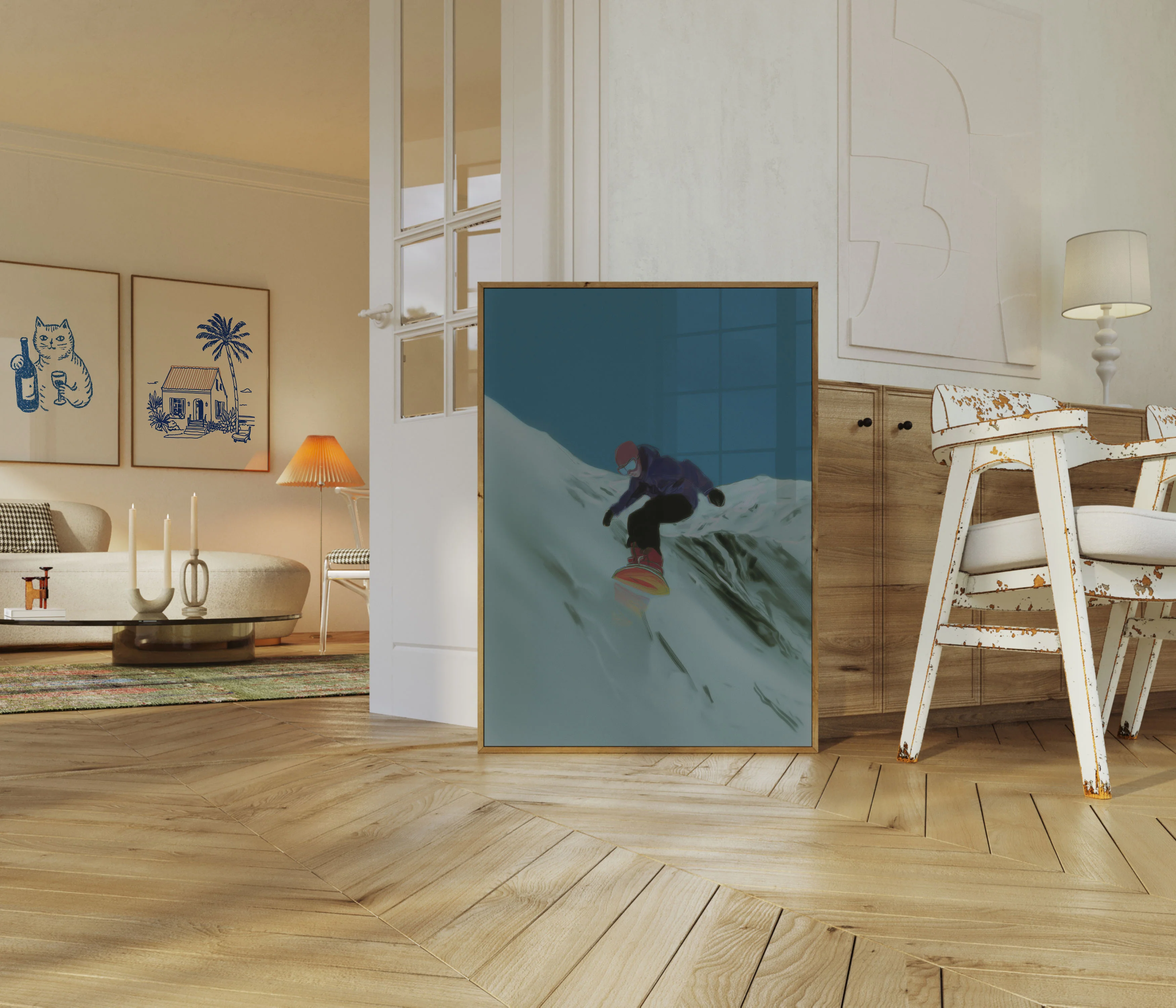 Snowboarding Mountain Rush Poster - Image 5
