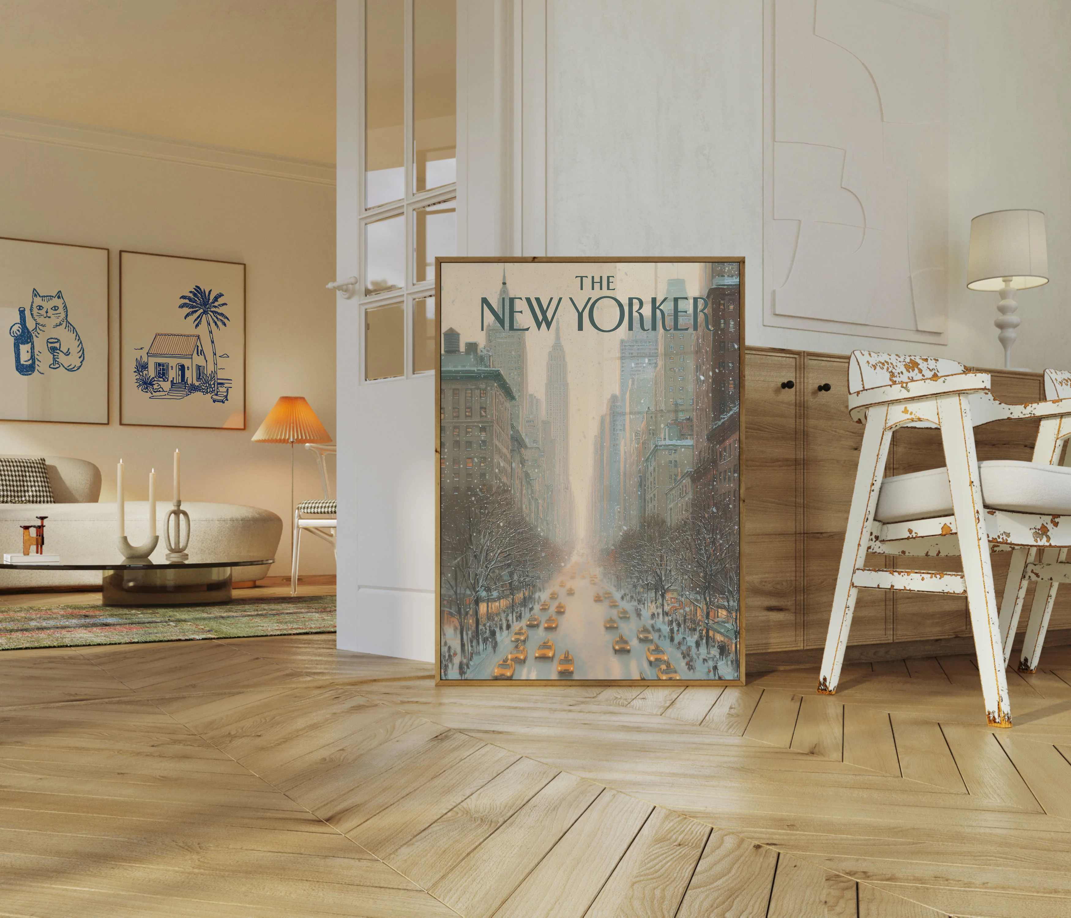Snowy Manhattan Winter Morning Poster - Image 5