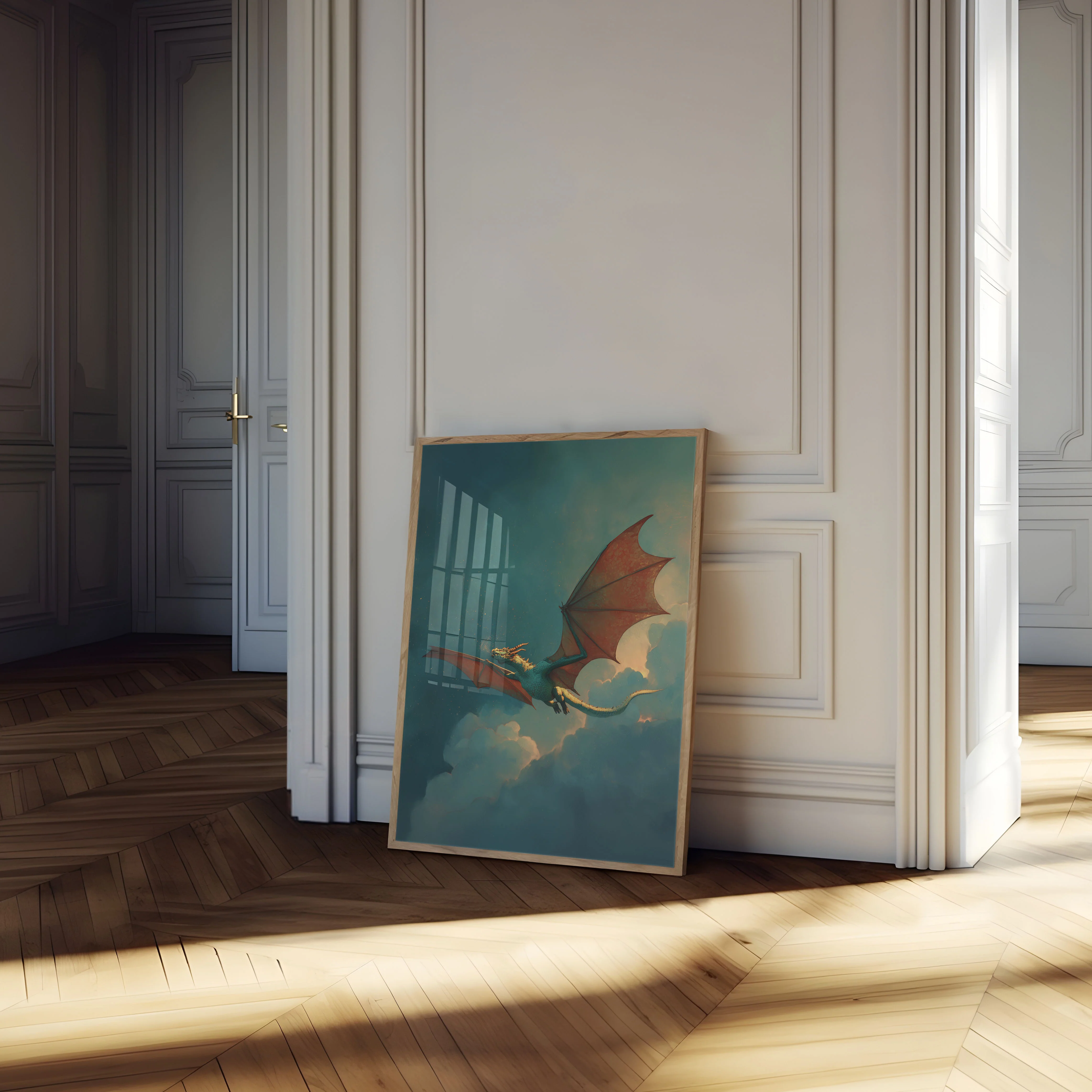 Soaring Dragon Fantasy Poster - Image 4