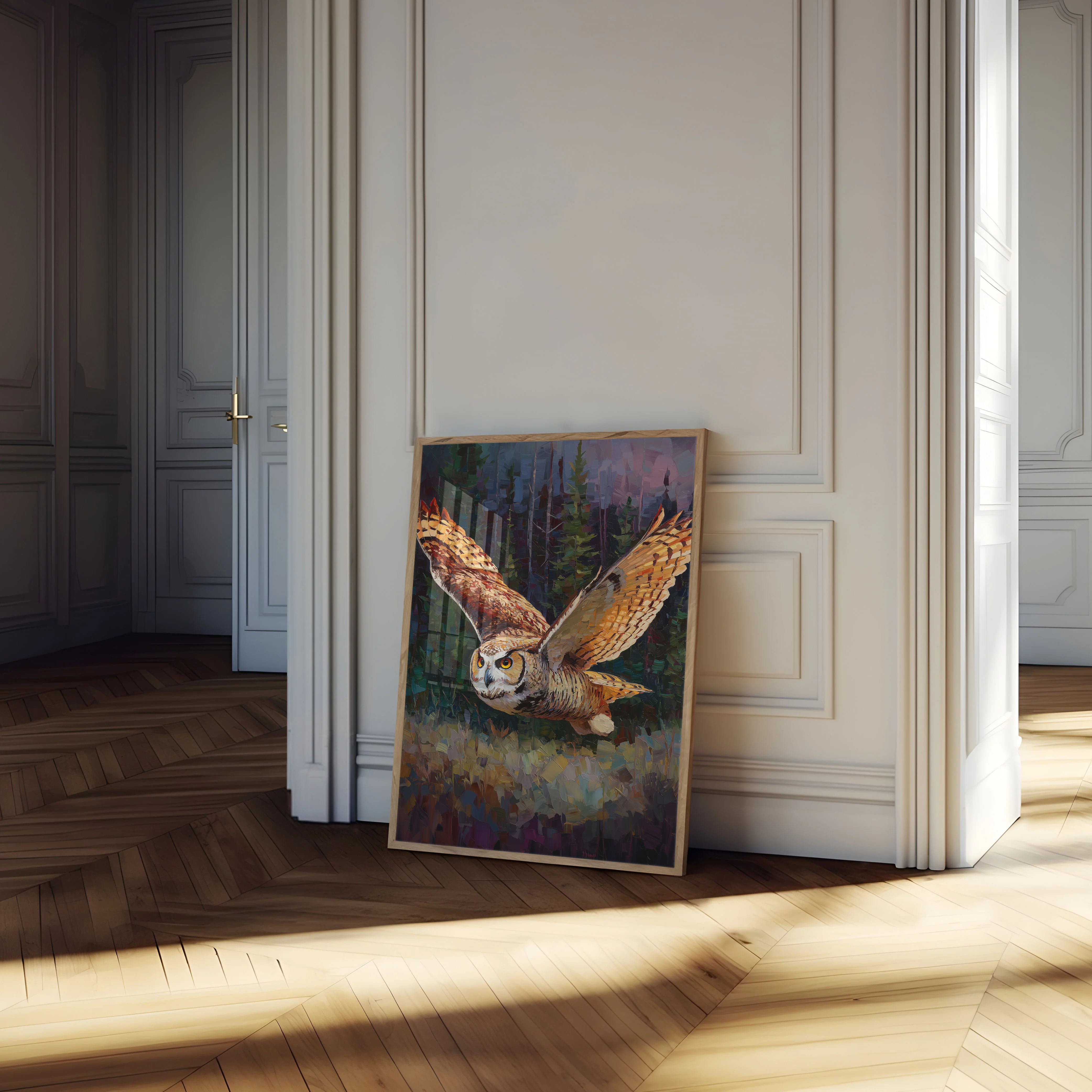 Soaring Owl Flight Poster - Image 4