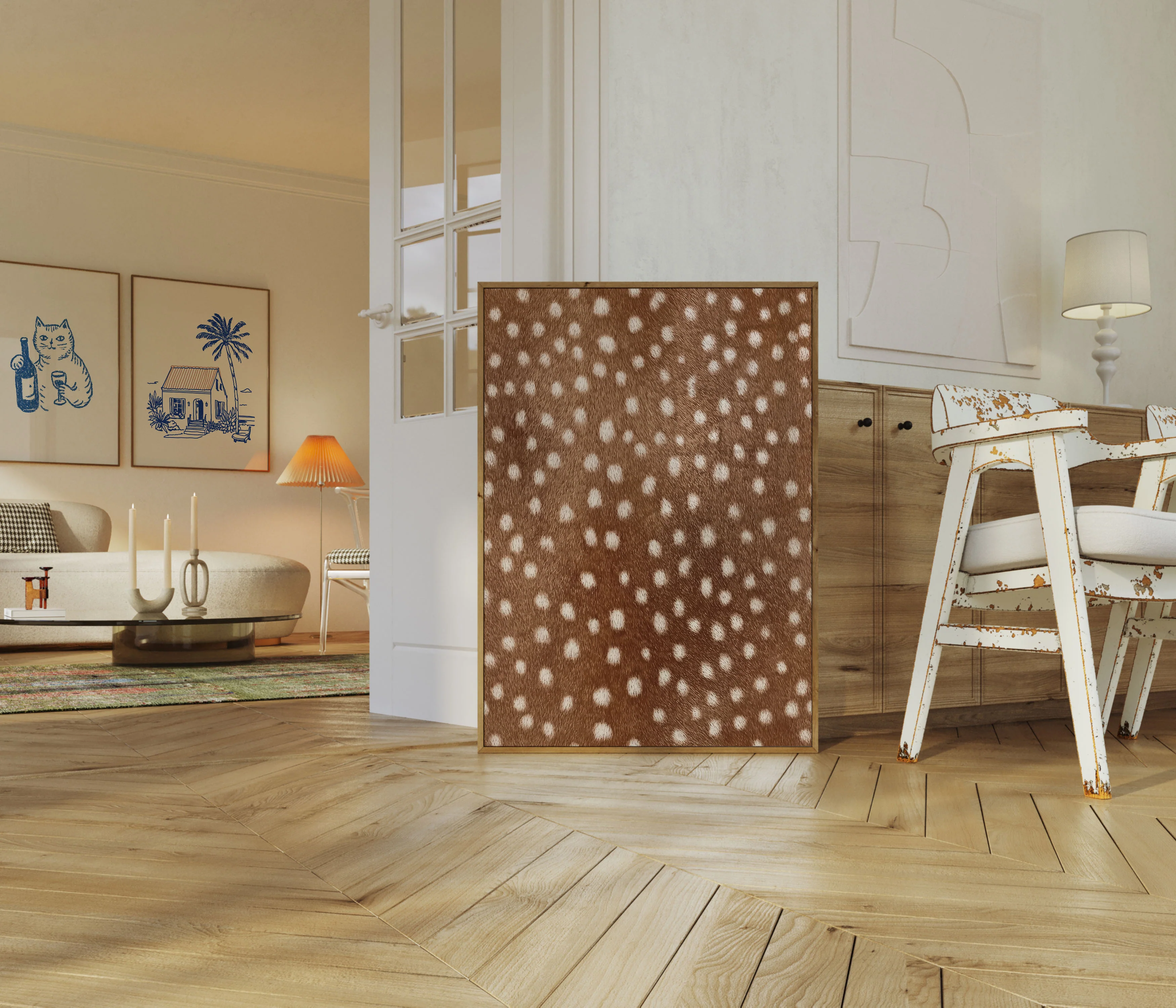 Soft Spotted Deer Hide Poster - Image 5