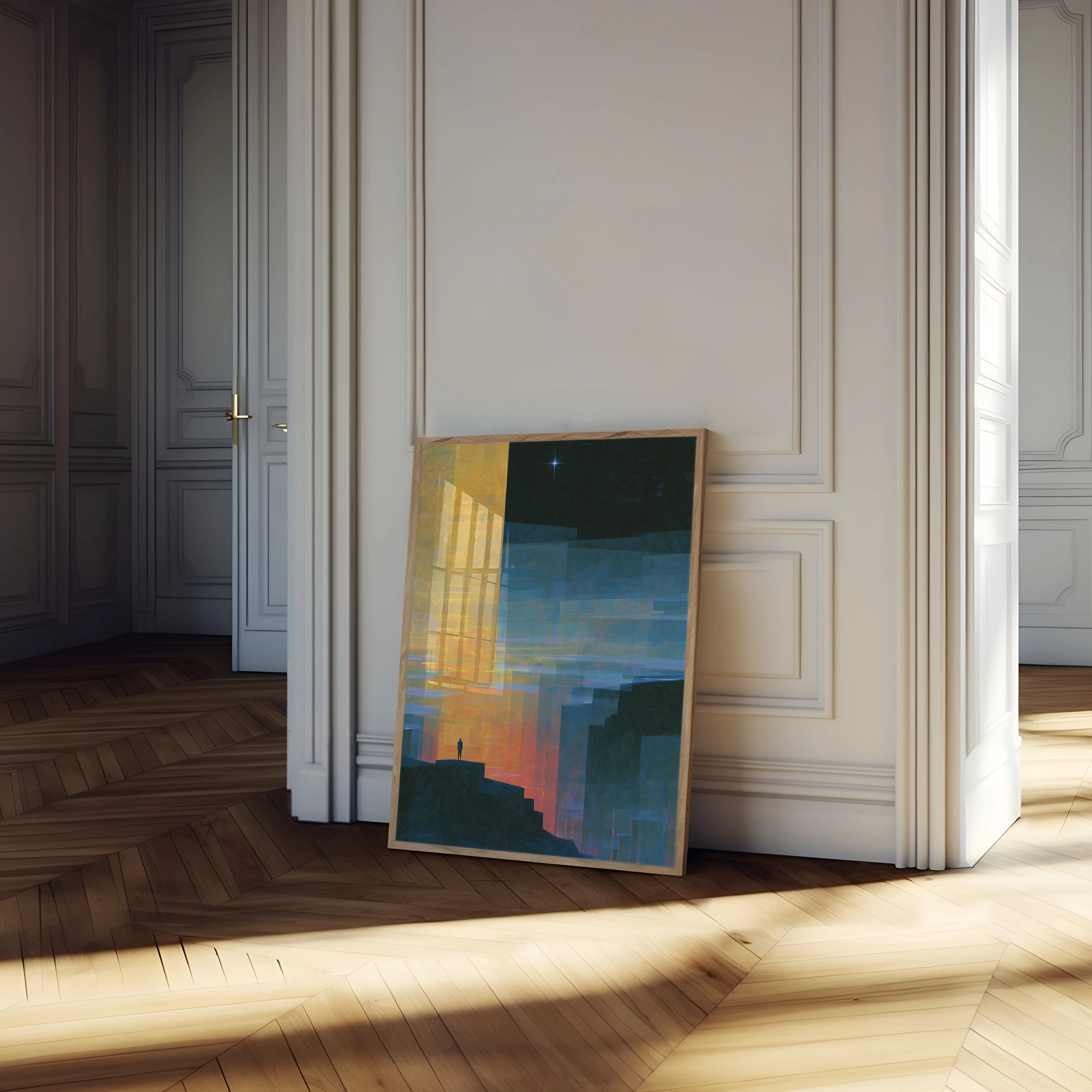 Solitary Figure in the City Poster - Image 4