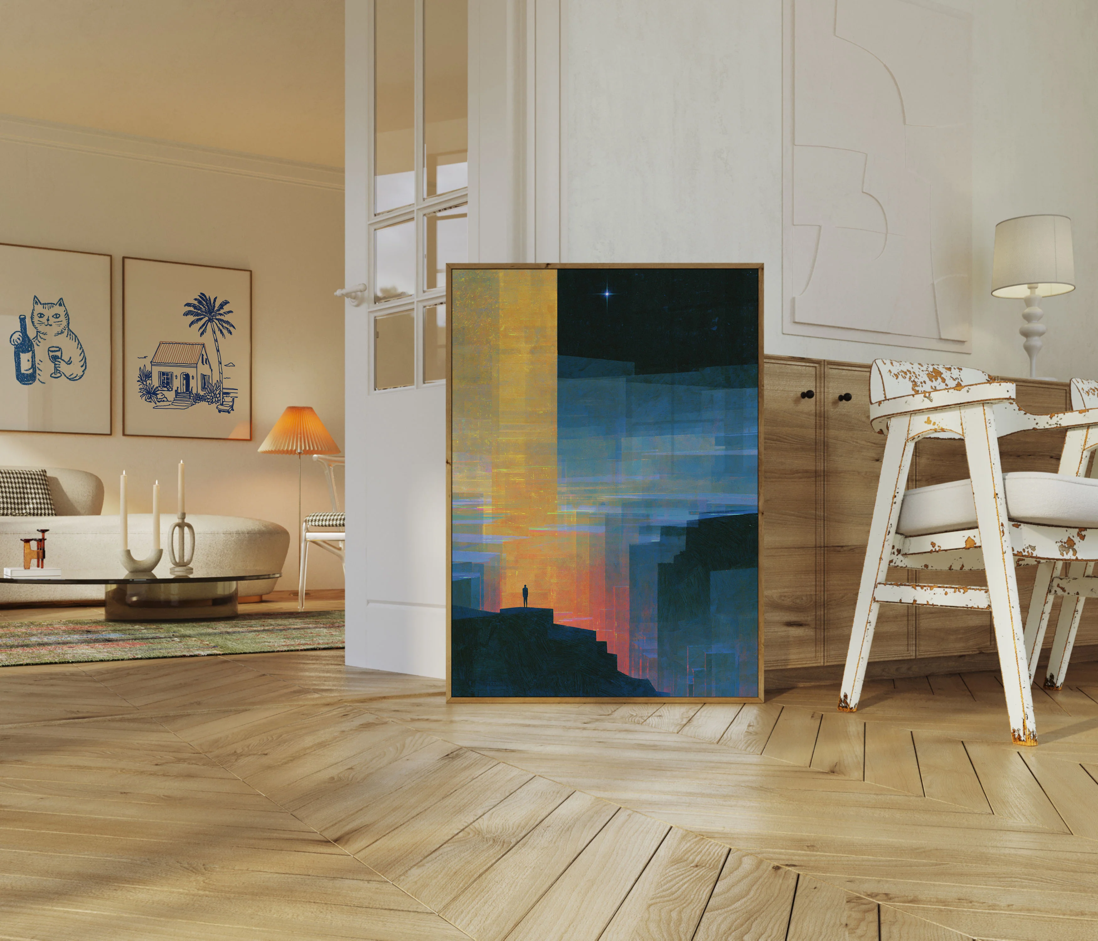 Solitary Figure in the City Poster - Image 5