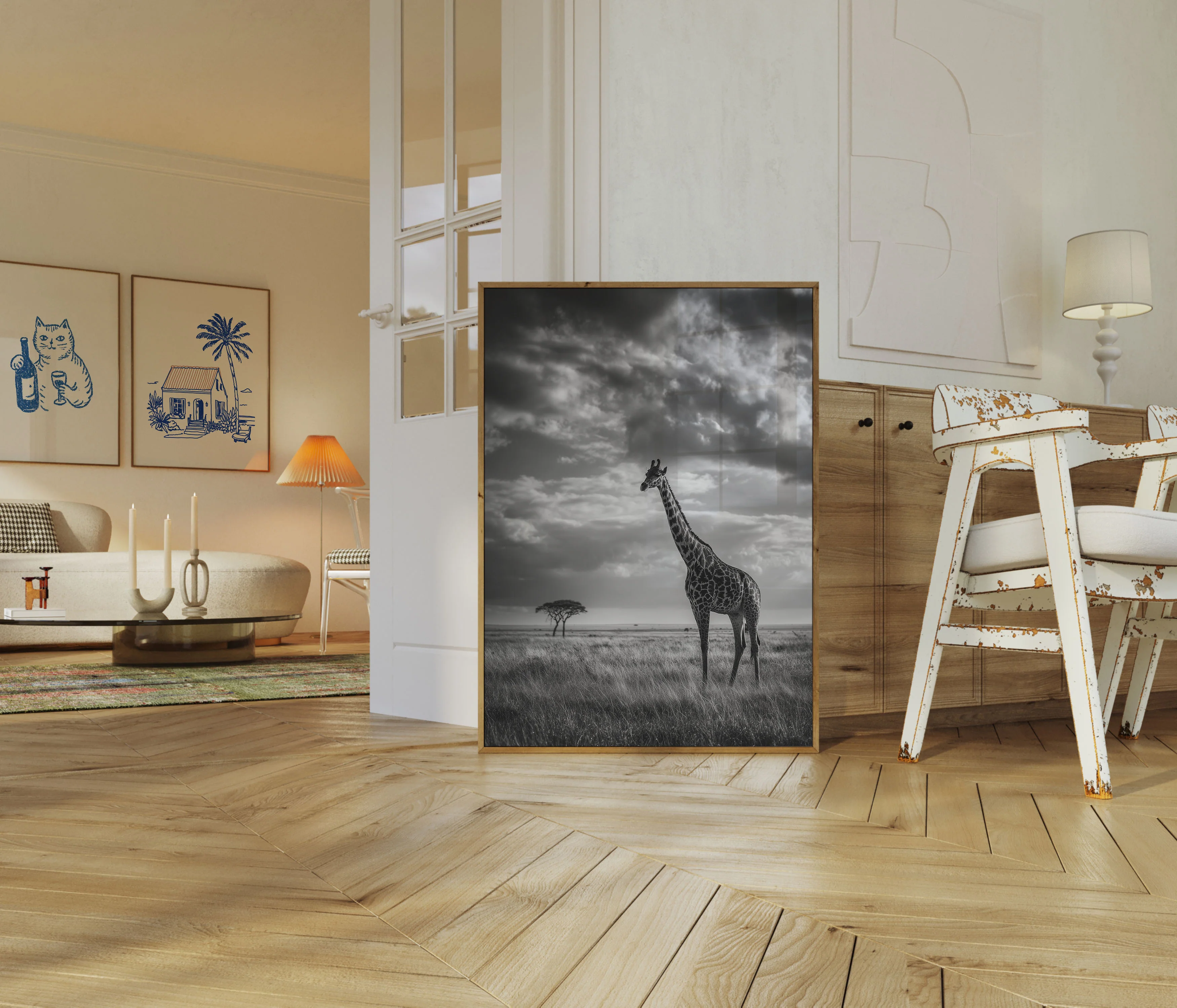 Solitary Giraffe Wilderness Poster - Image 5