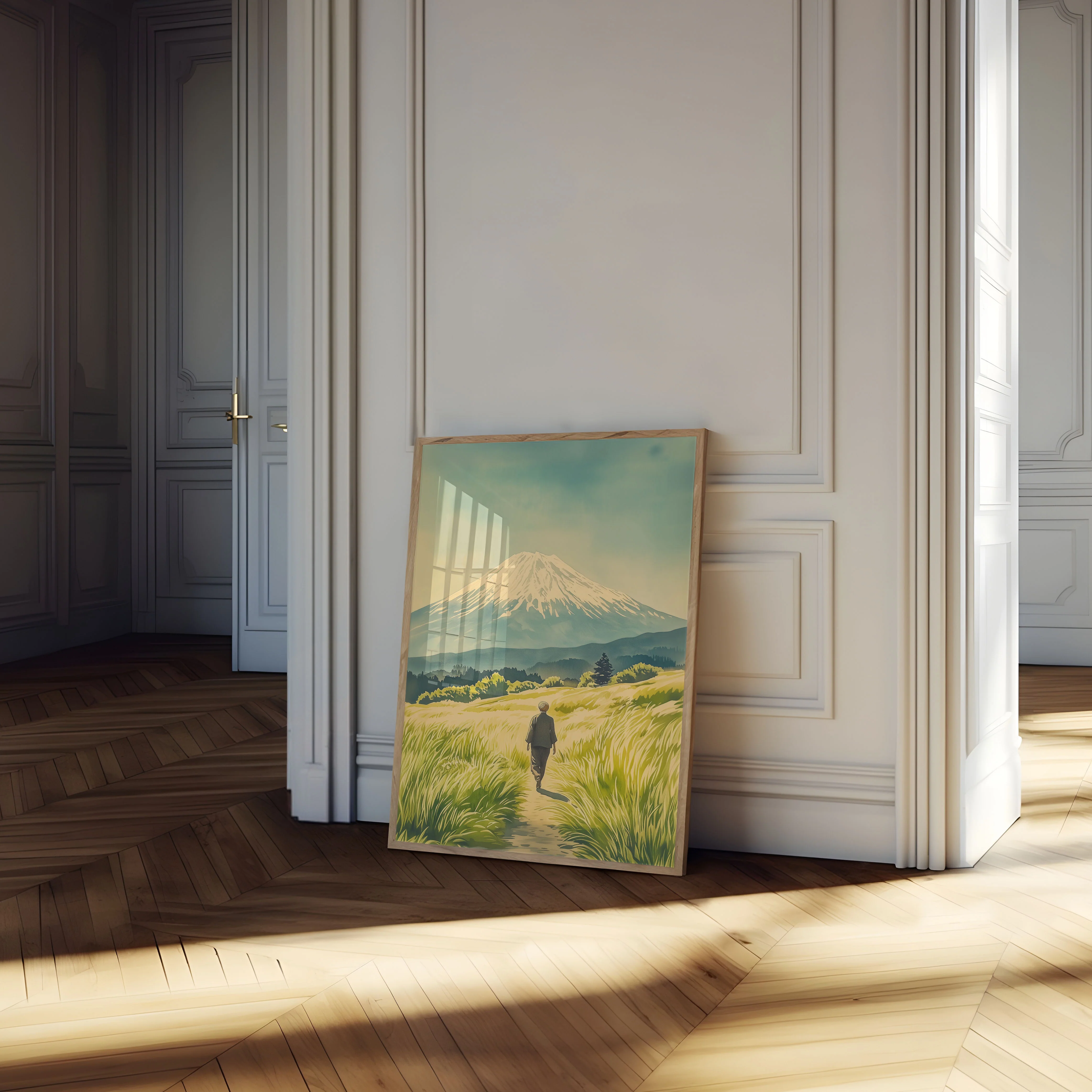 Solitary Journey Mount Fuji Poster - Image 4