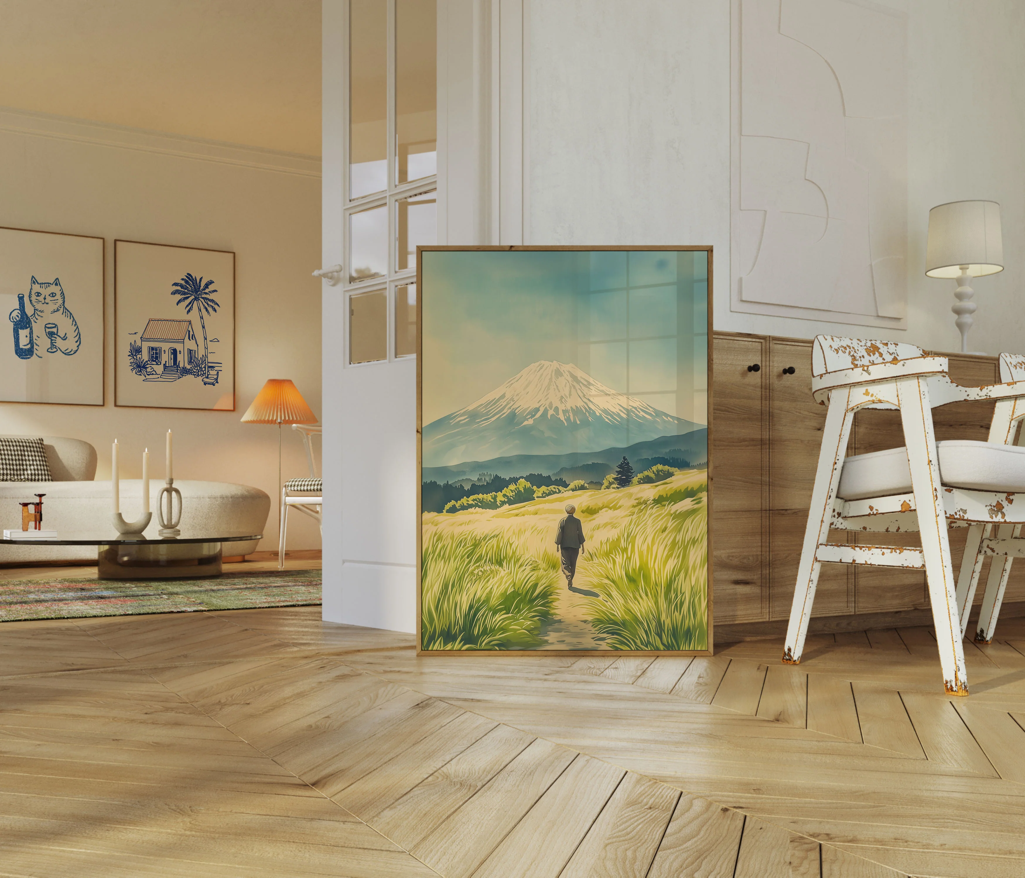 Solitary Journey Mount Fuji Poster - Image 5