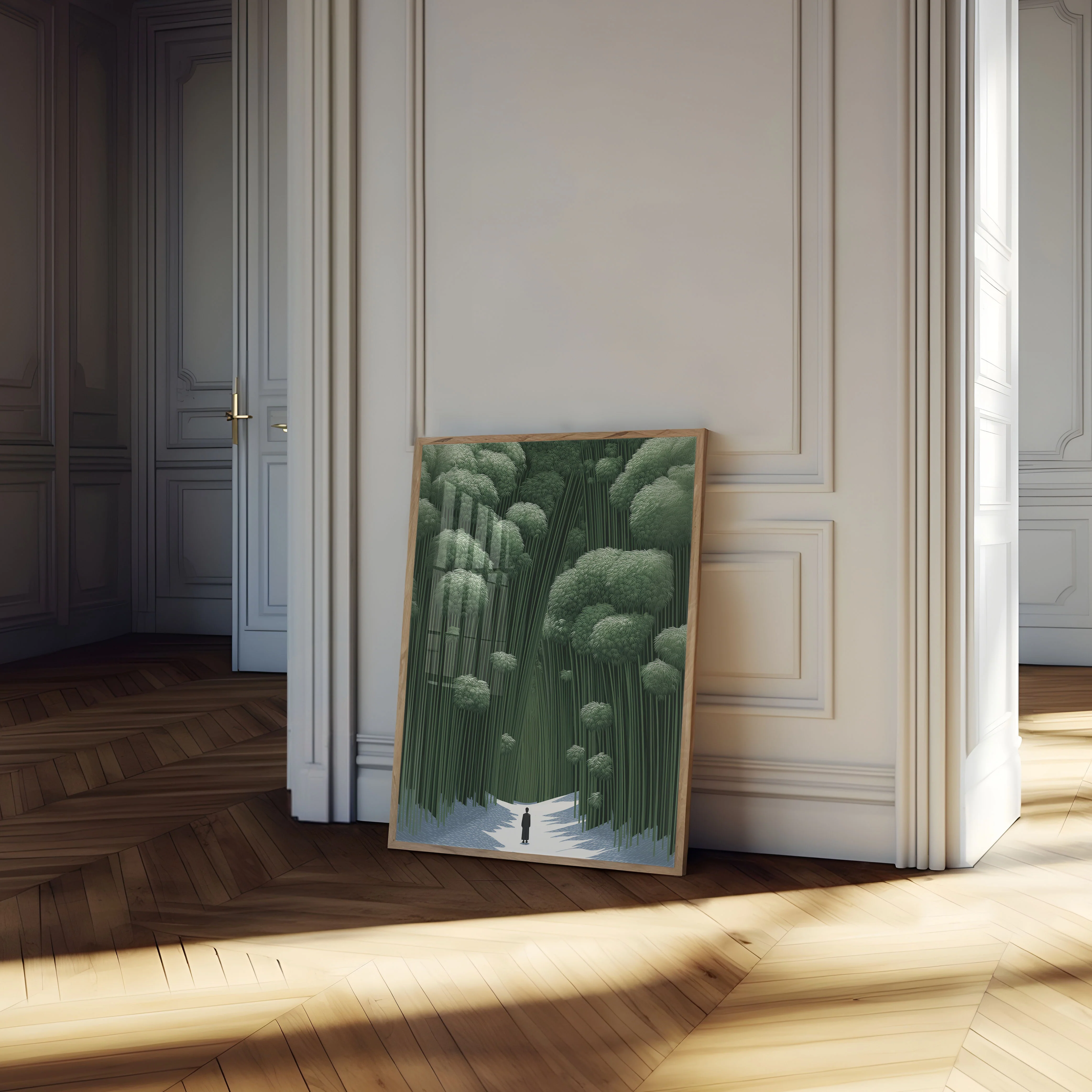 Solitary Journey Through Forest Poster - Image 4