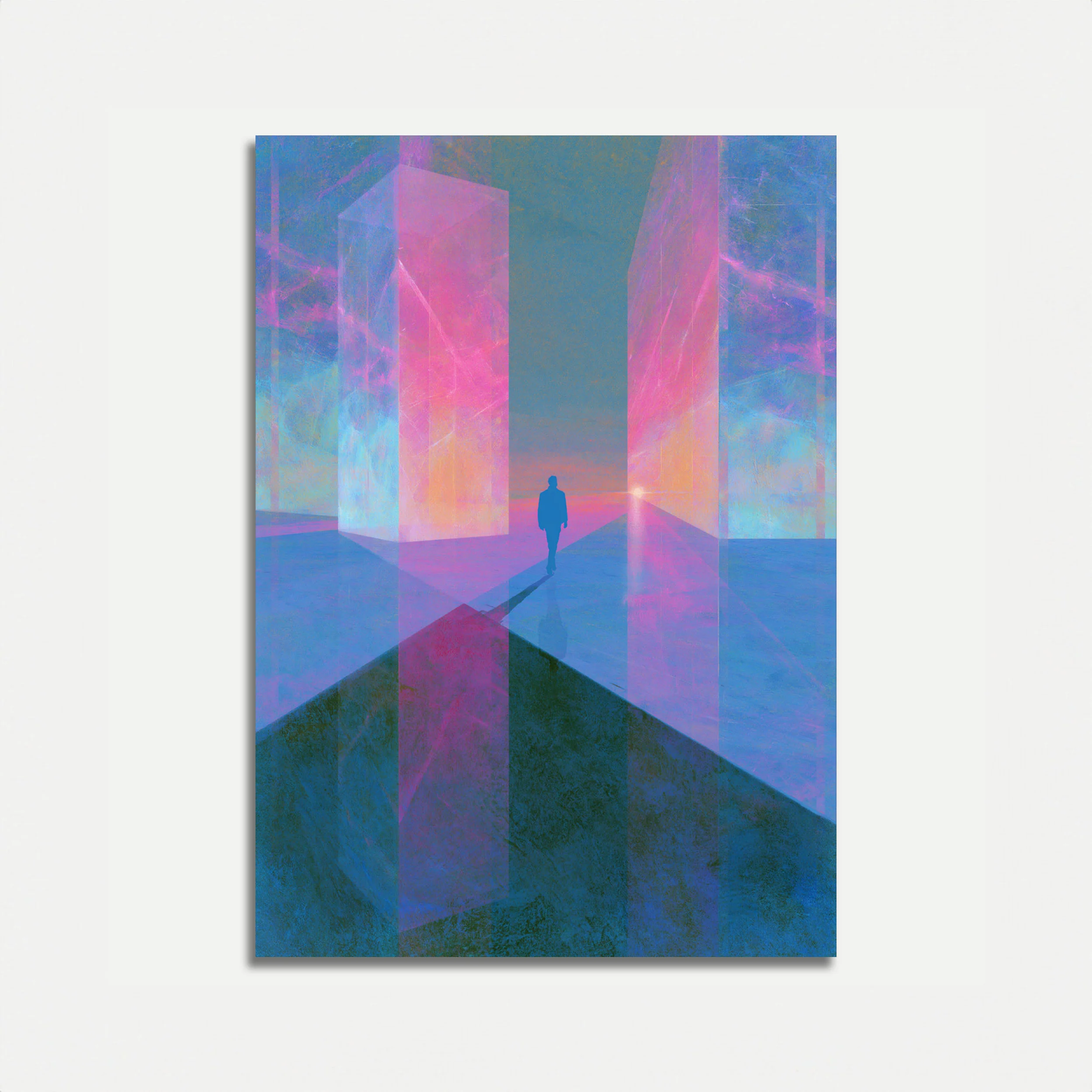 Solitary Journey Through Light Poster