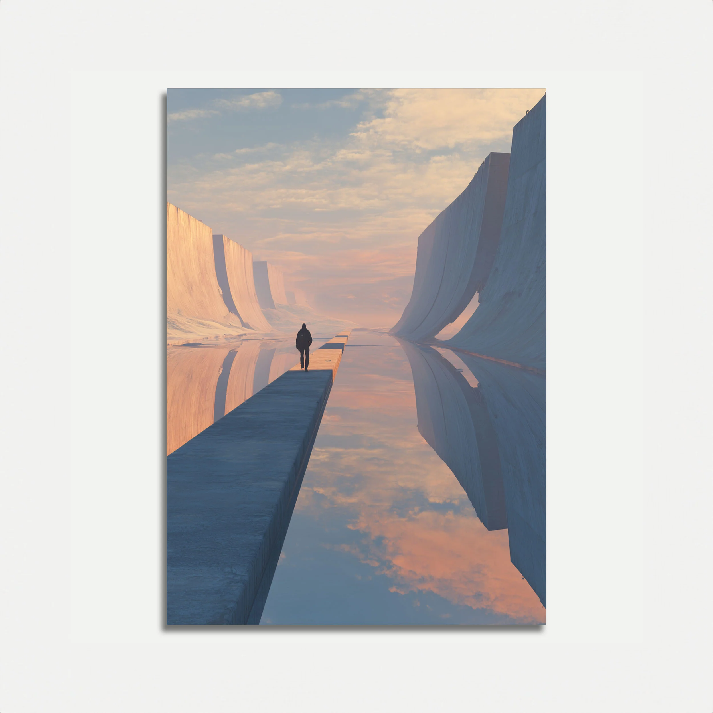 Solitary Journey Through Stone Poster