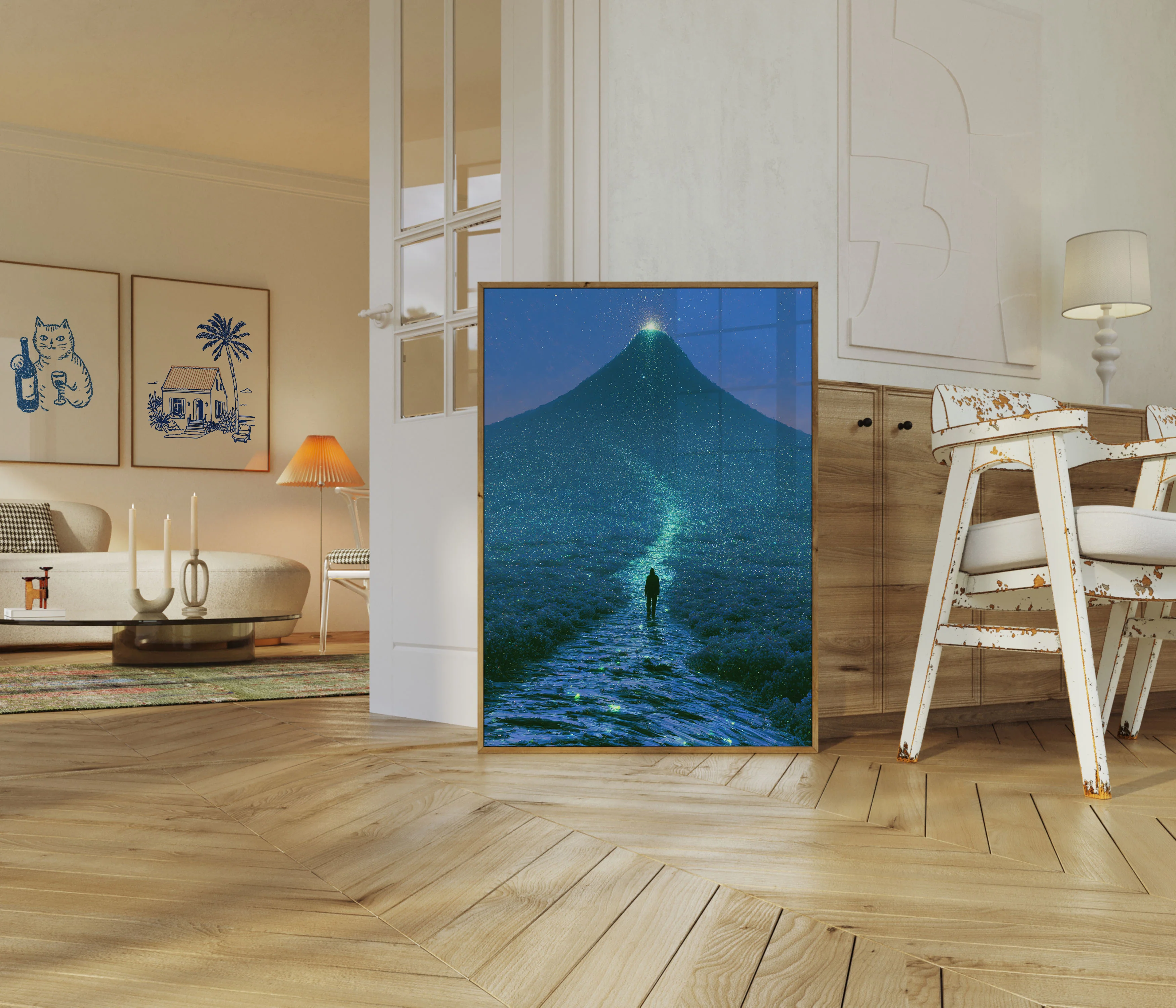Solitary Journey To The Mountain Poster - Image 5