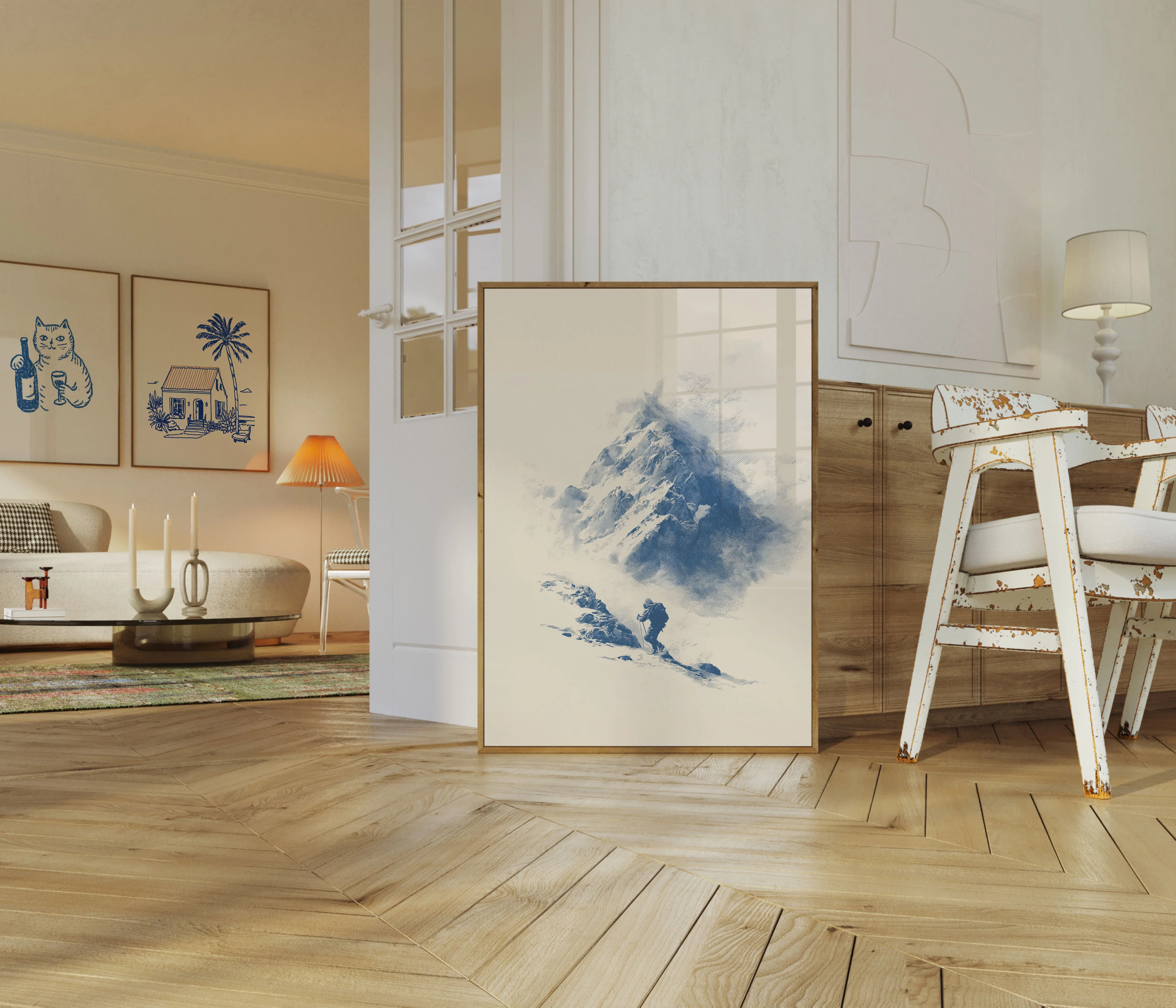 Solitary Mountain Climber Poster - Image 5