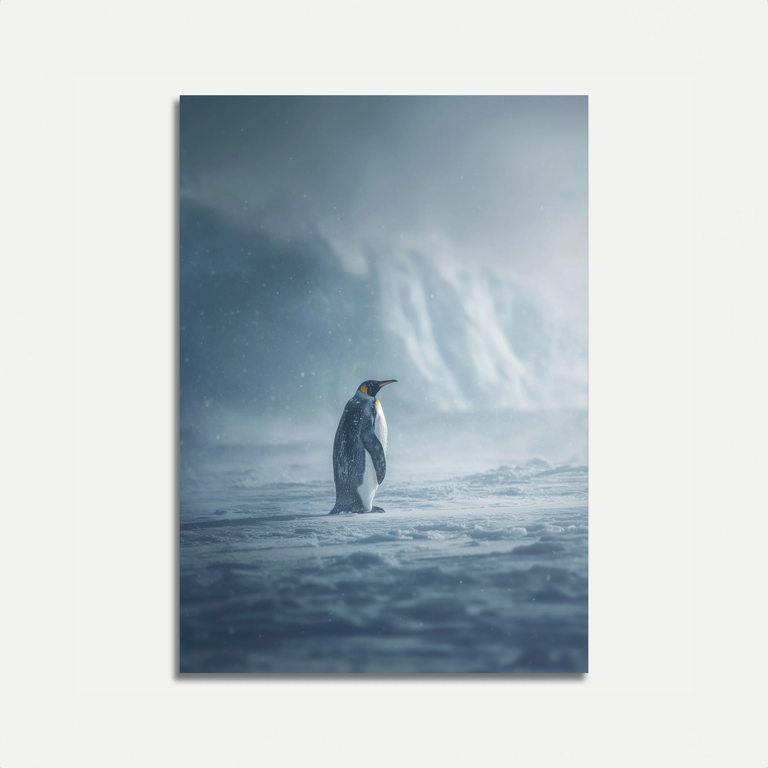 Solitary Penguin Winter Poster