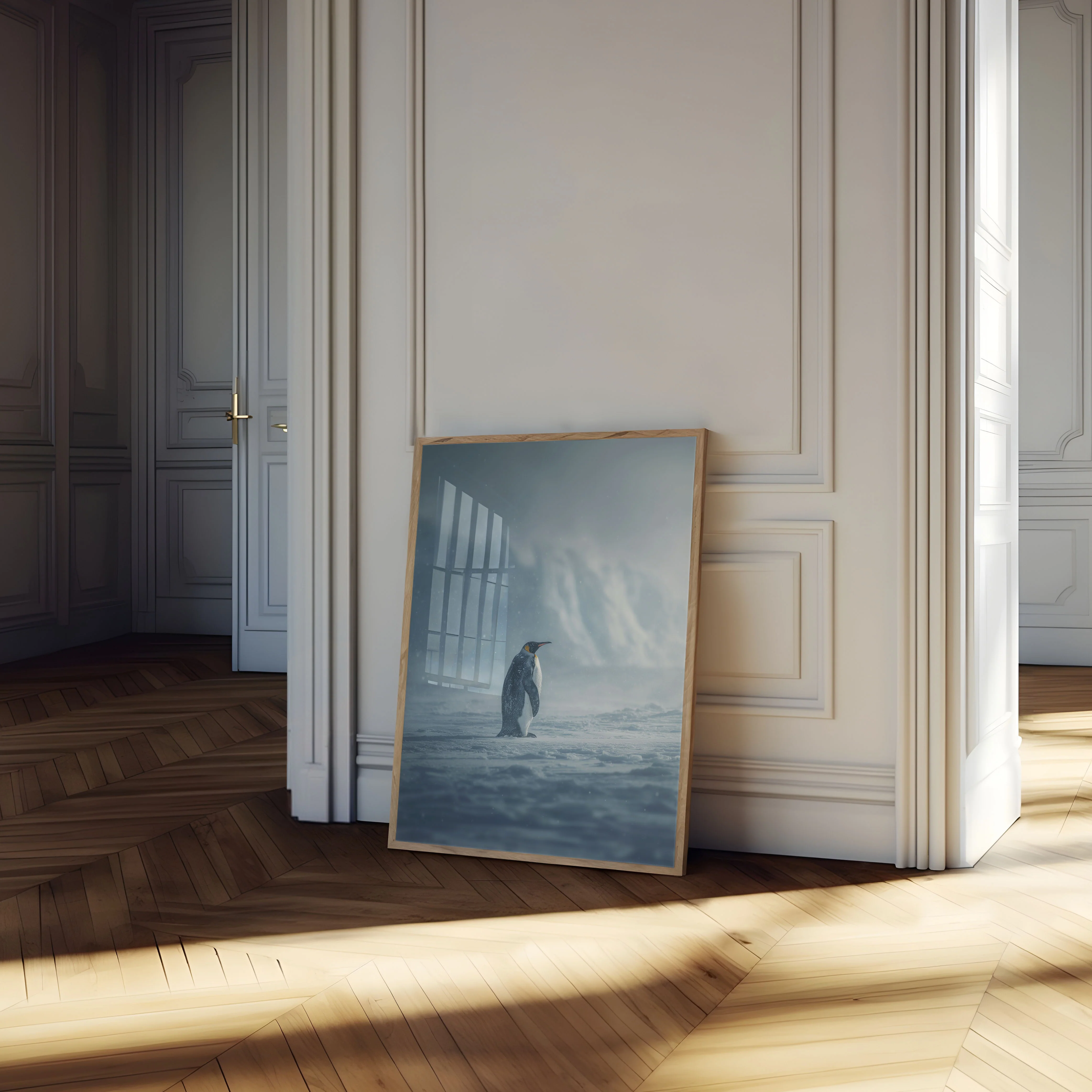 Solitary Penguin Winter Poster - Image 4