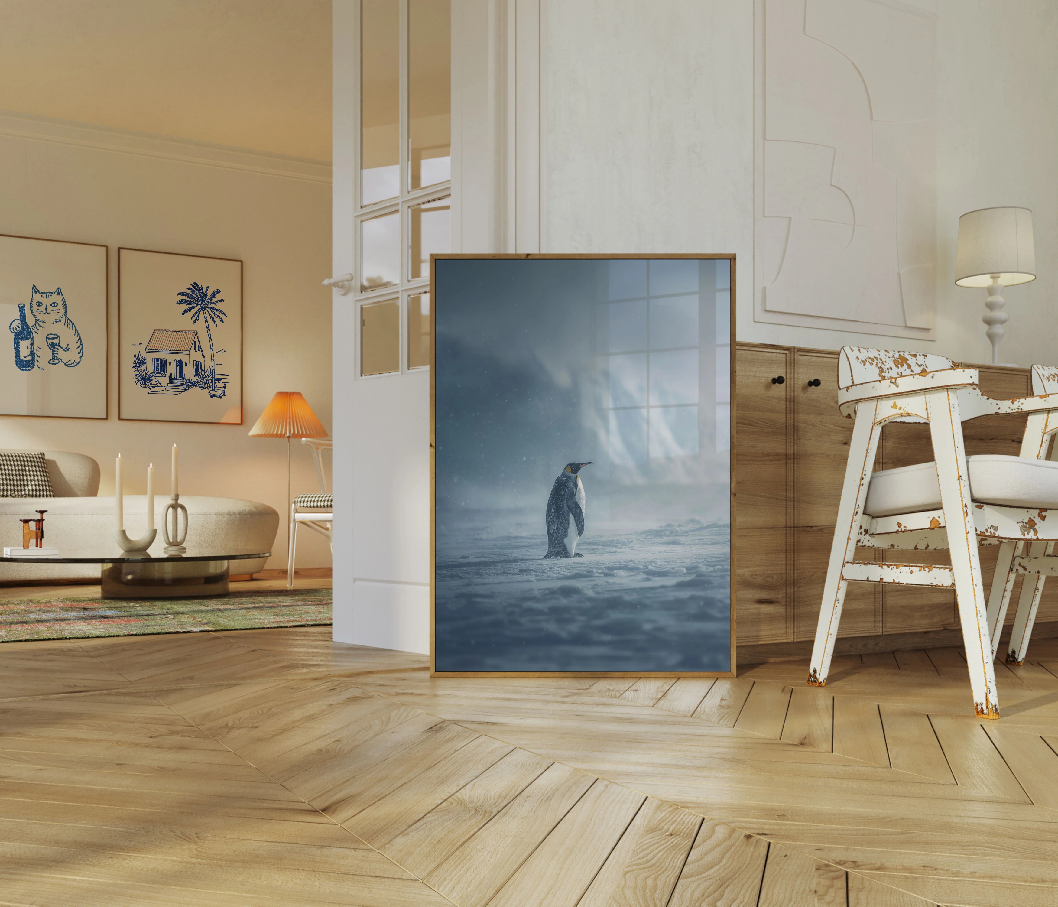 Solitary Penguin Winter Poster - Image 5