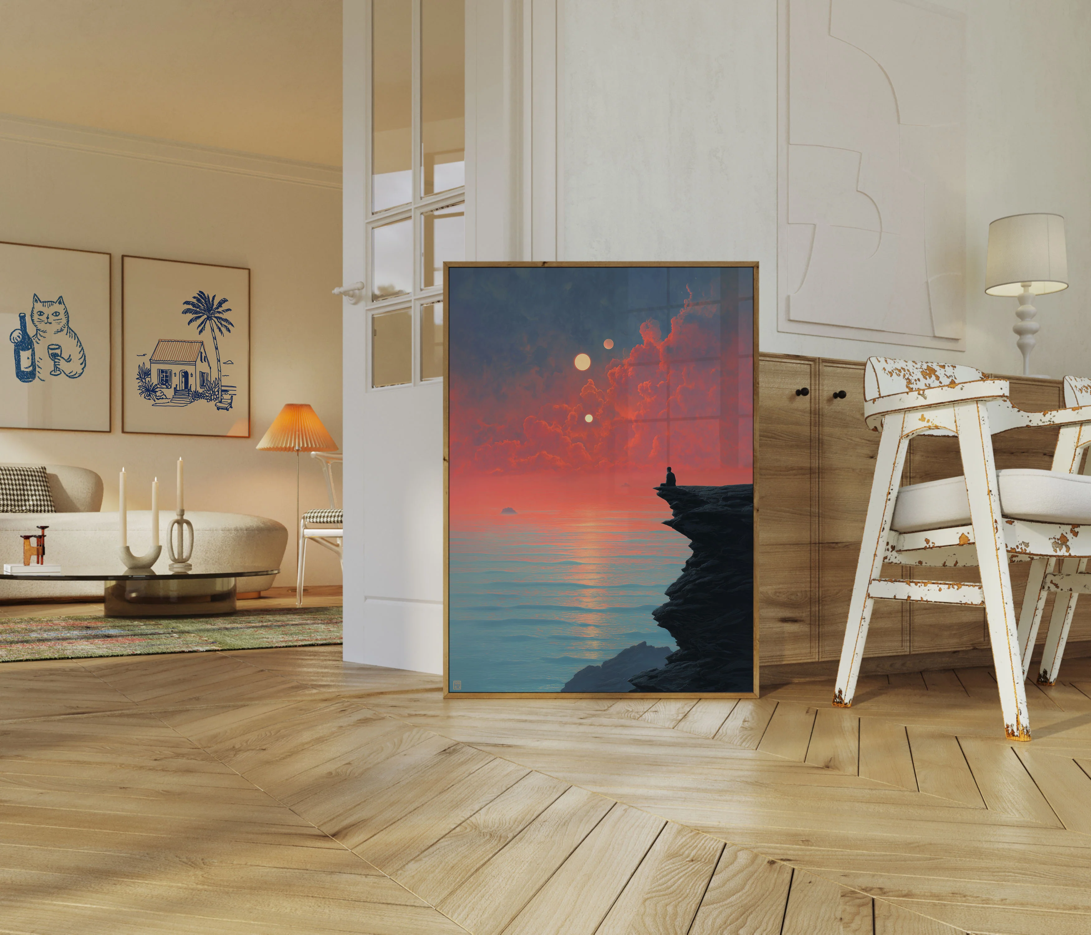 Solitary Reflection at Sunset Poster - Image 5