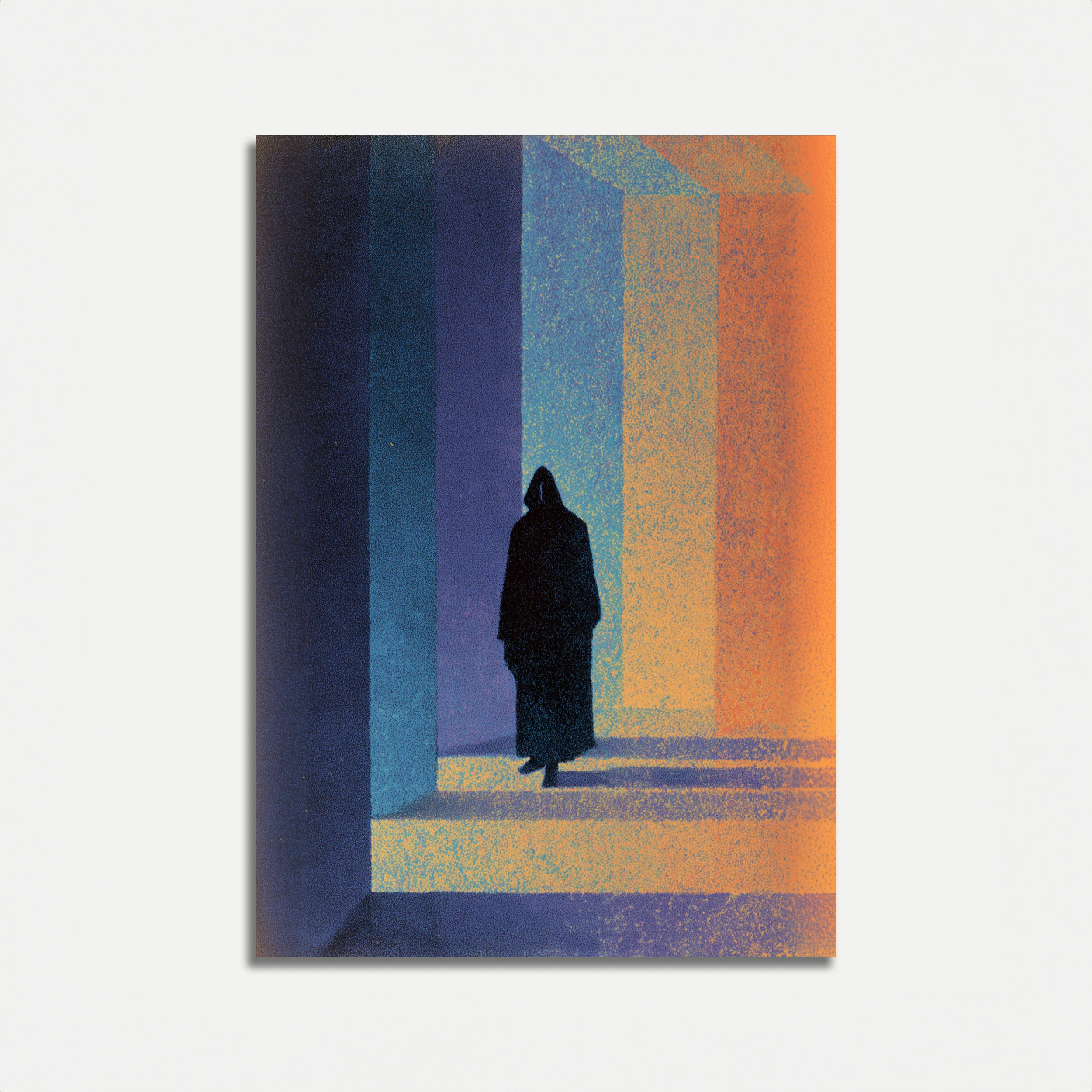 Solitude in Colorful Light Poster