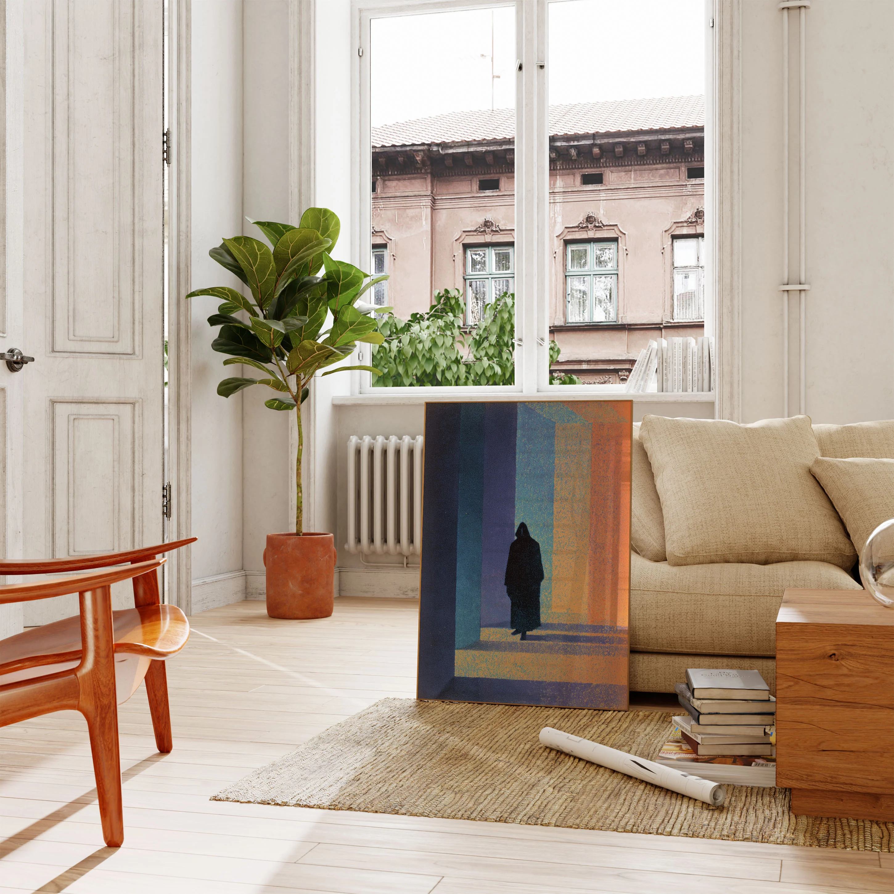Solitude in Colorful Light Poster - Image 2