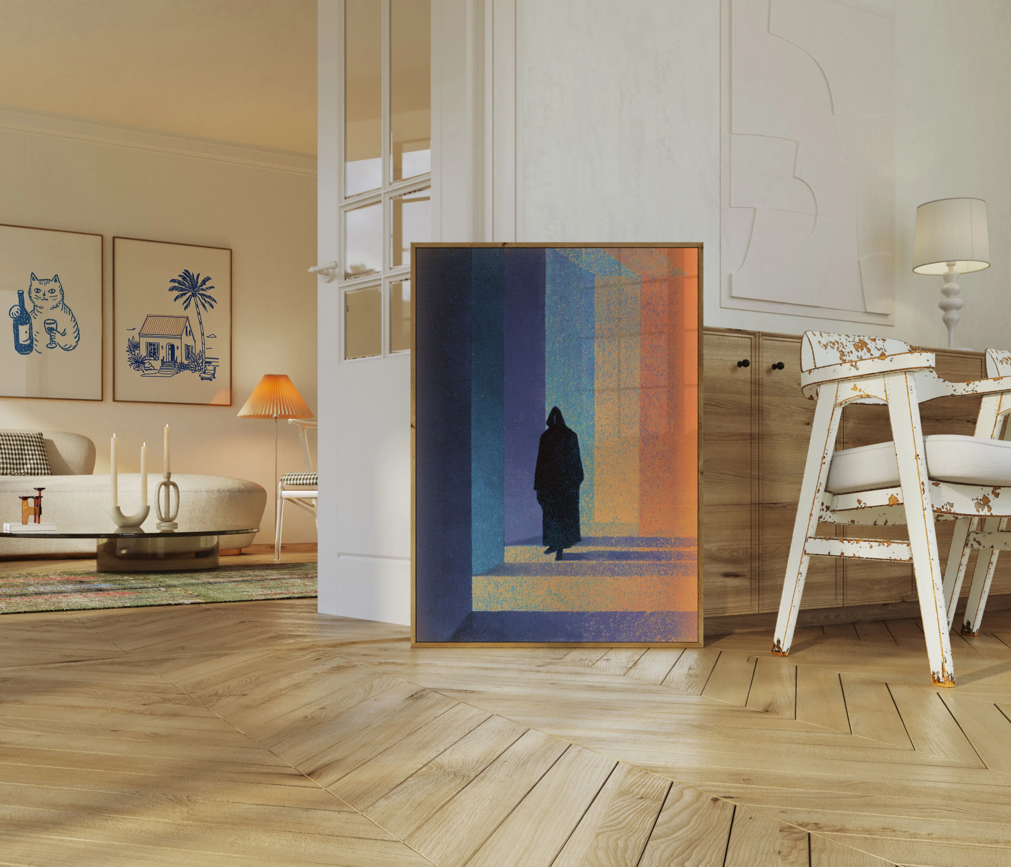 Solitude in Colorful Light Poster - Image 5