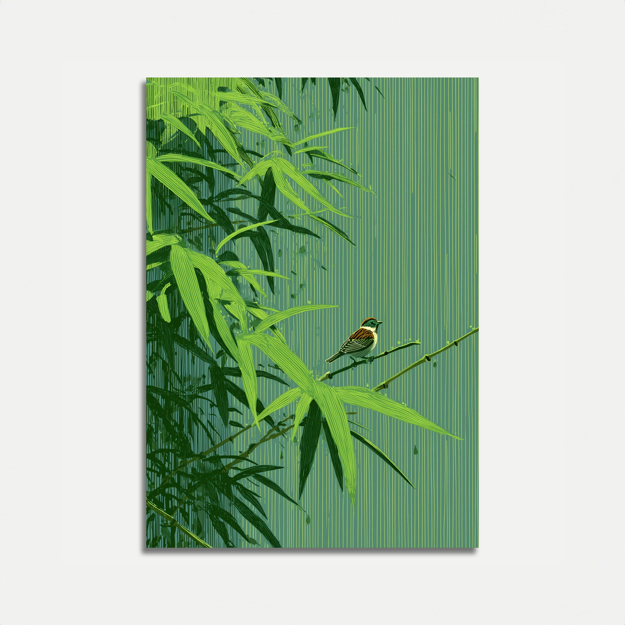 Songbird on Branch Poster