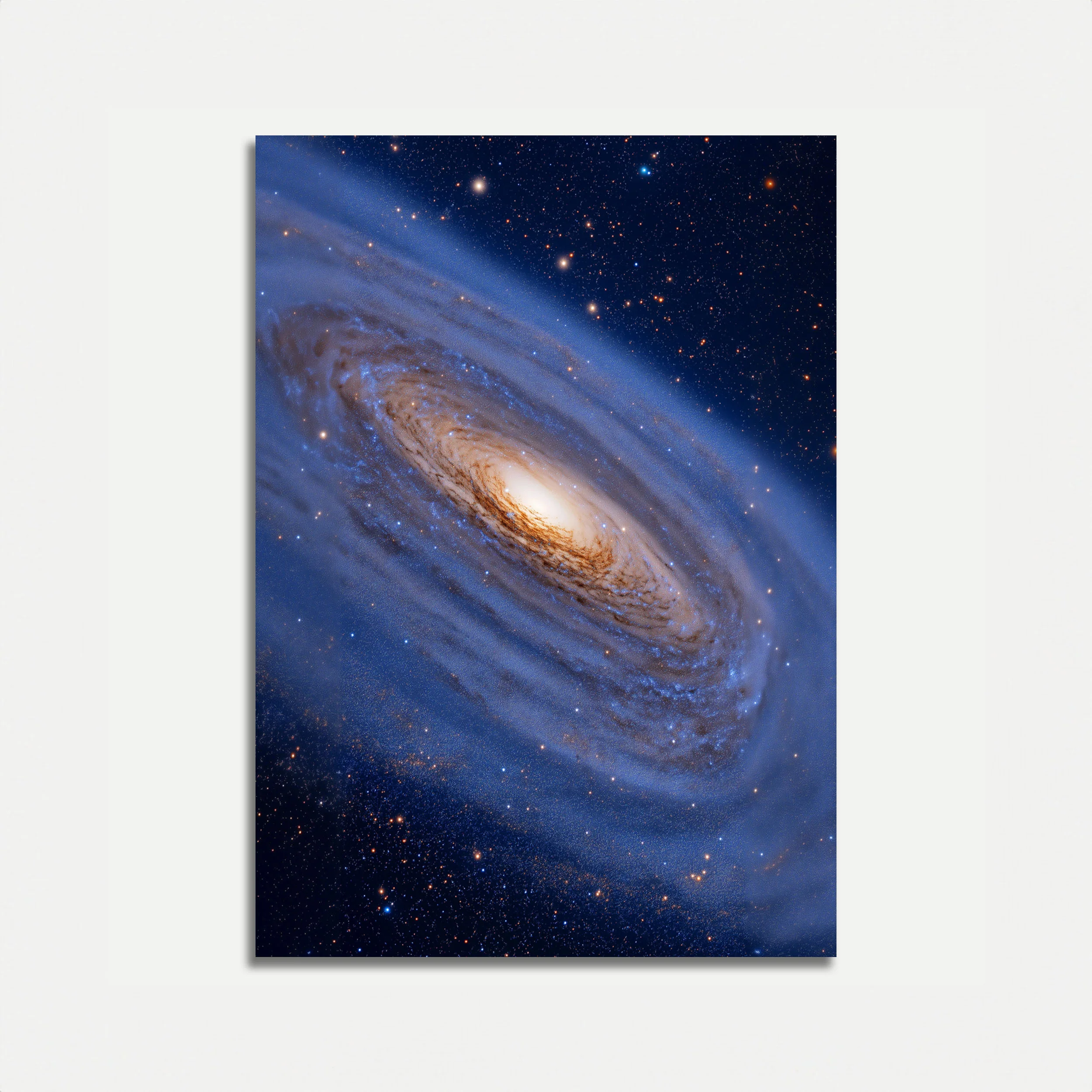 Spiral Galaxy in Deep Space Poster