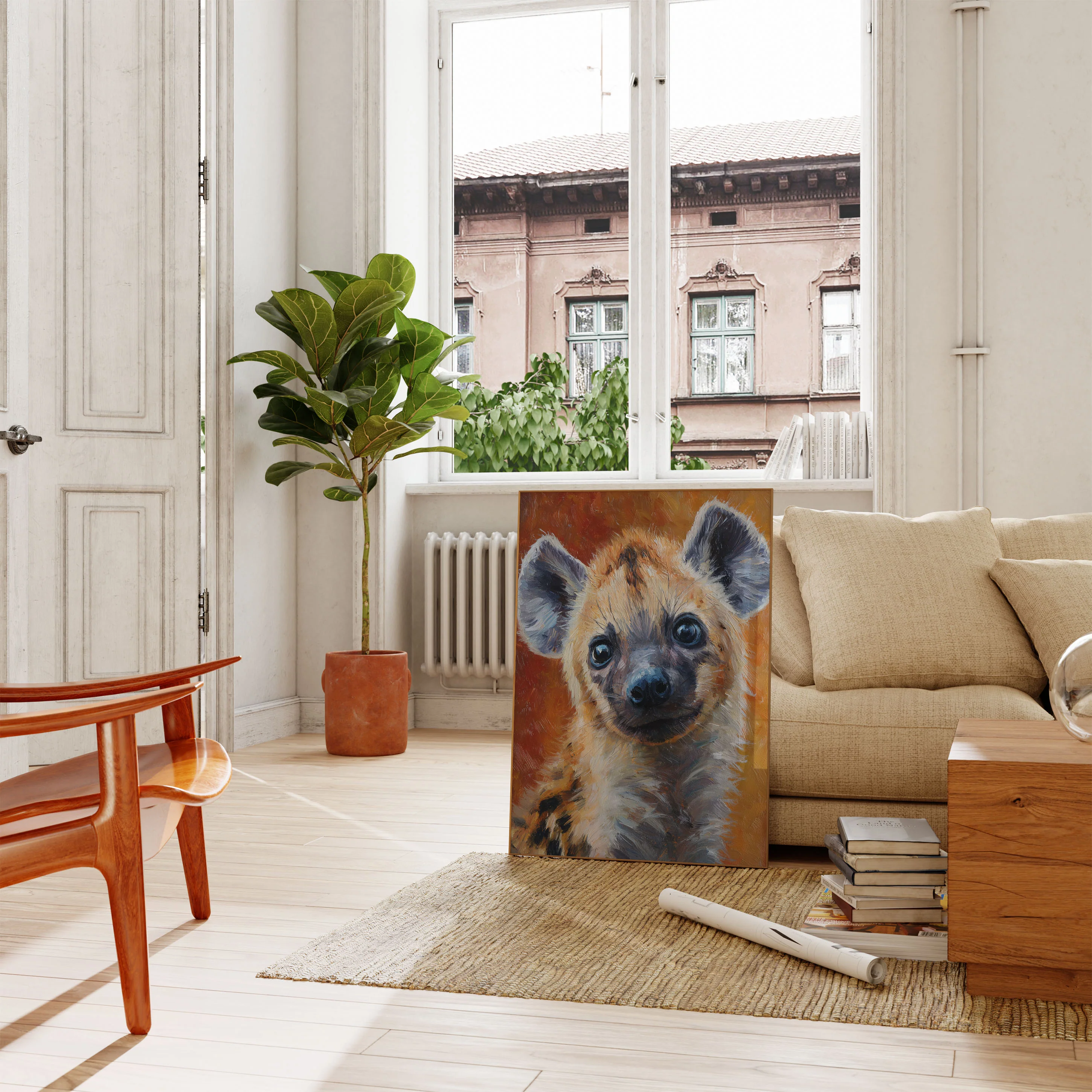 Spotted Hyena Portrait Poster - Image 2
