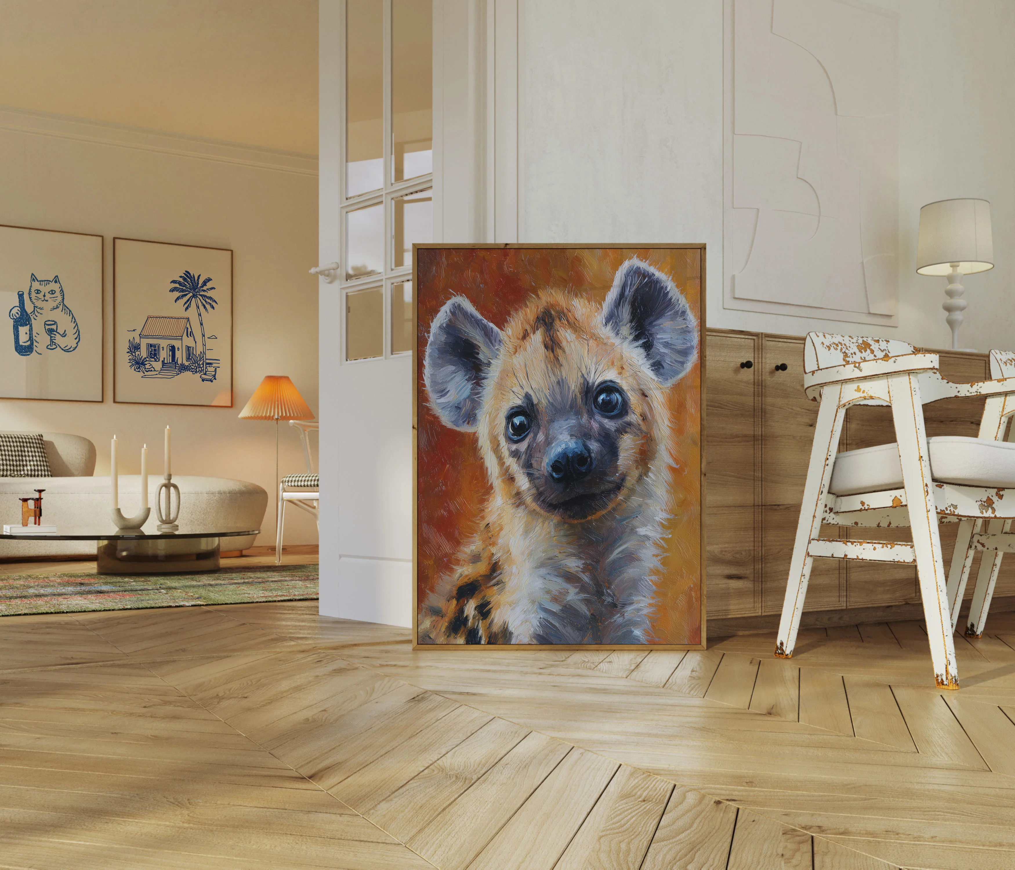 Spotted Hyena Portrait Poster - Image 5