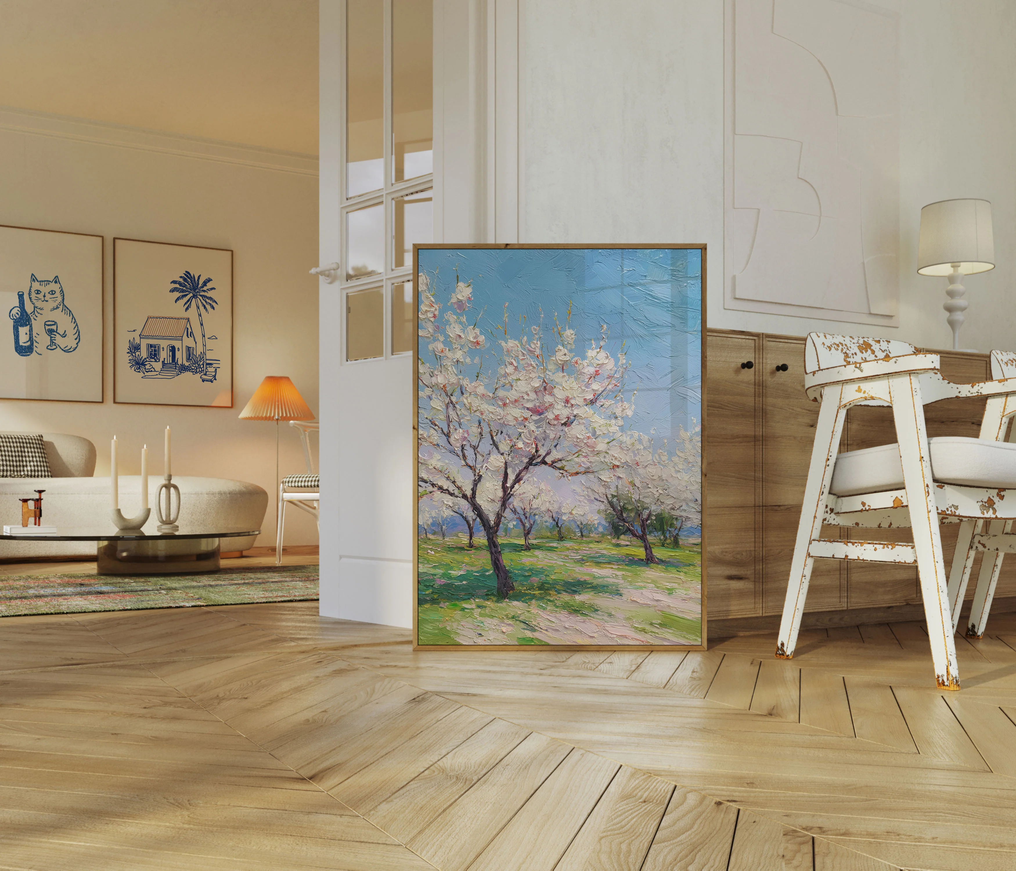 Spring Blossoms in Orchard Poster - Image 5
