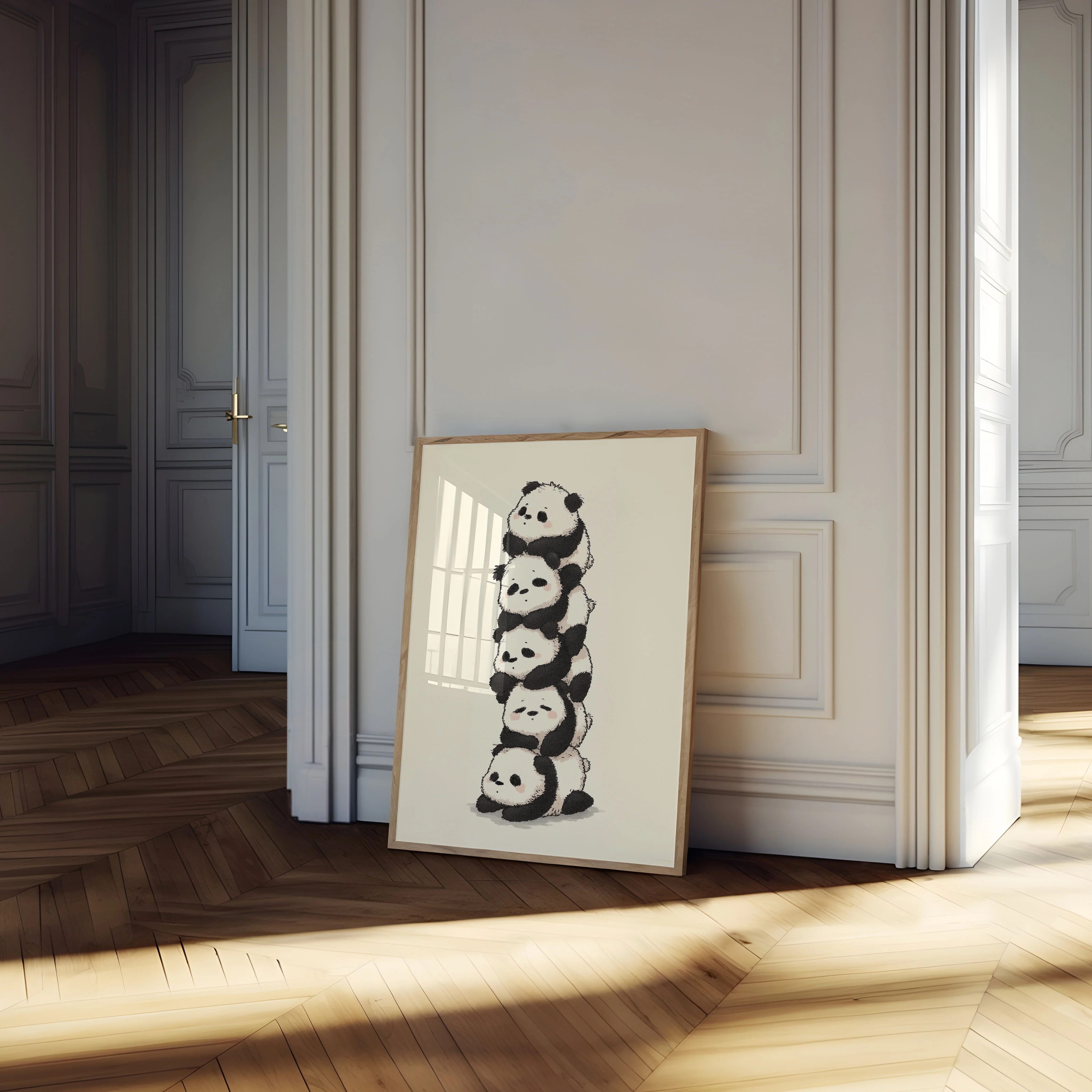 Stacked Cute Pandas Poster - Image 4