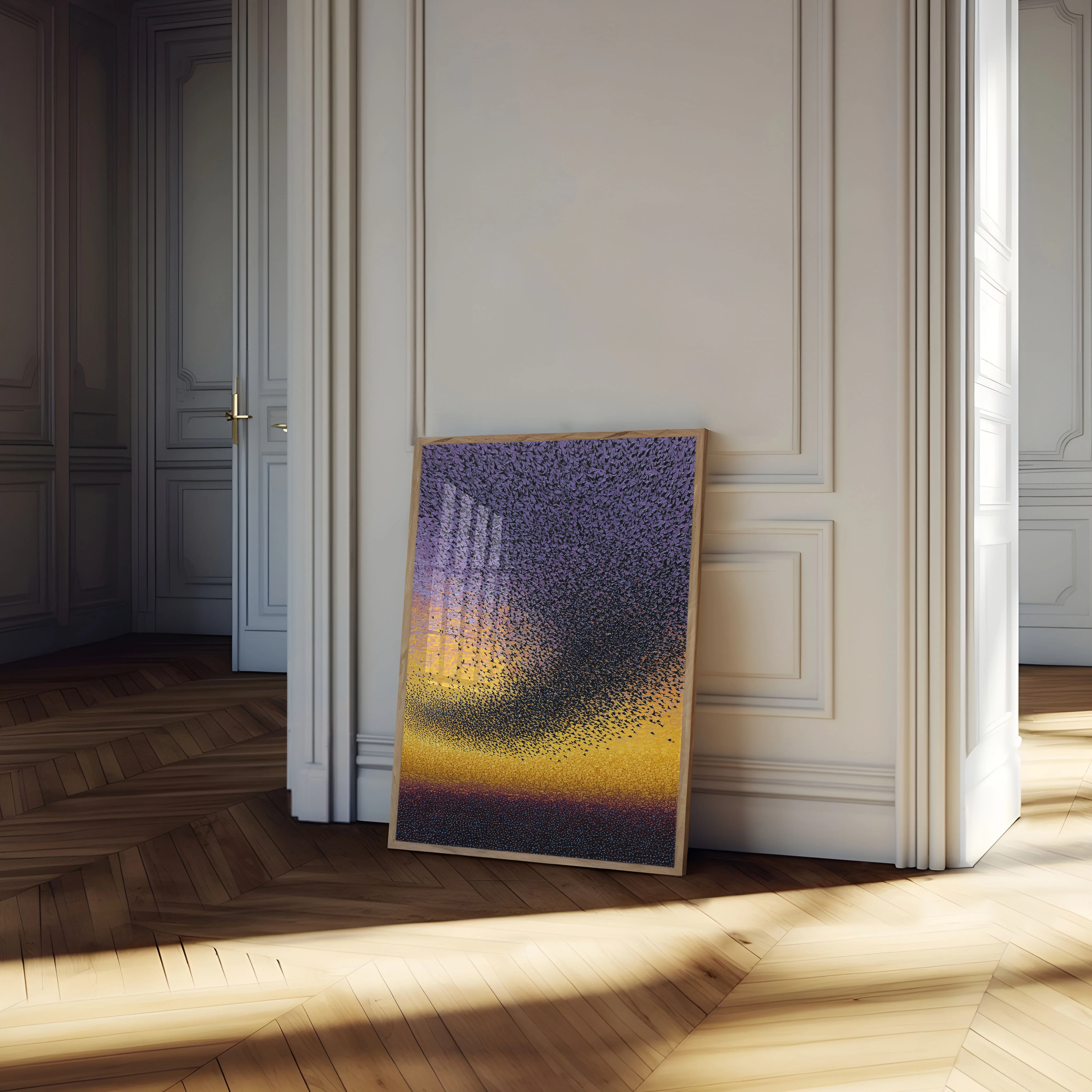 Starling Murmuration Sunset Poster - Image 4