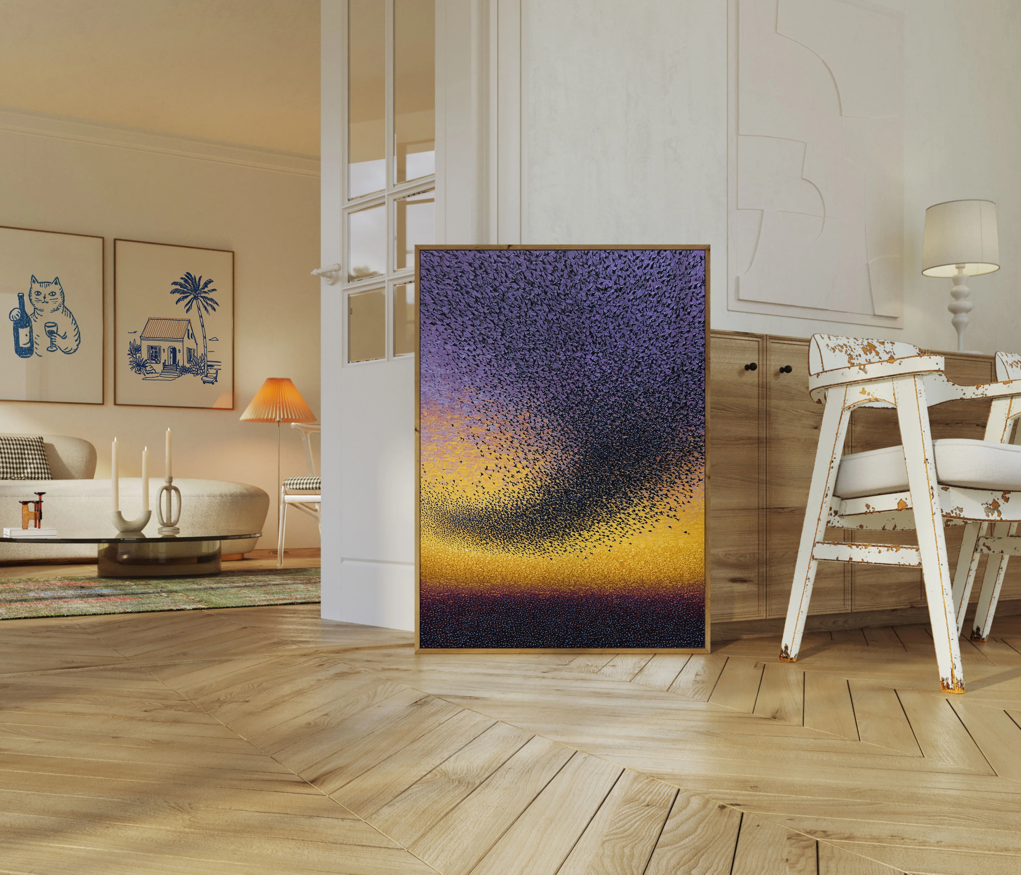Starling Murmuration Sunset Poster - Image 5