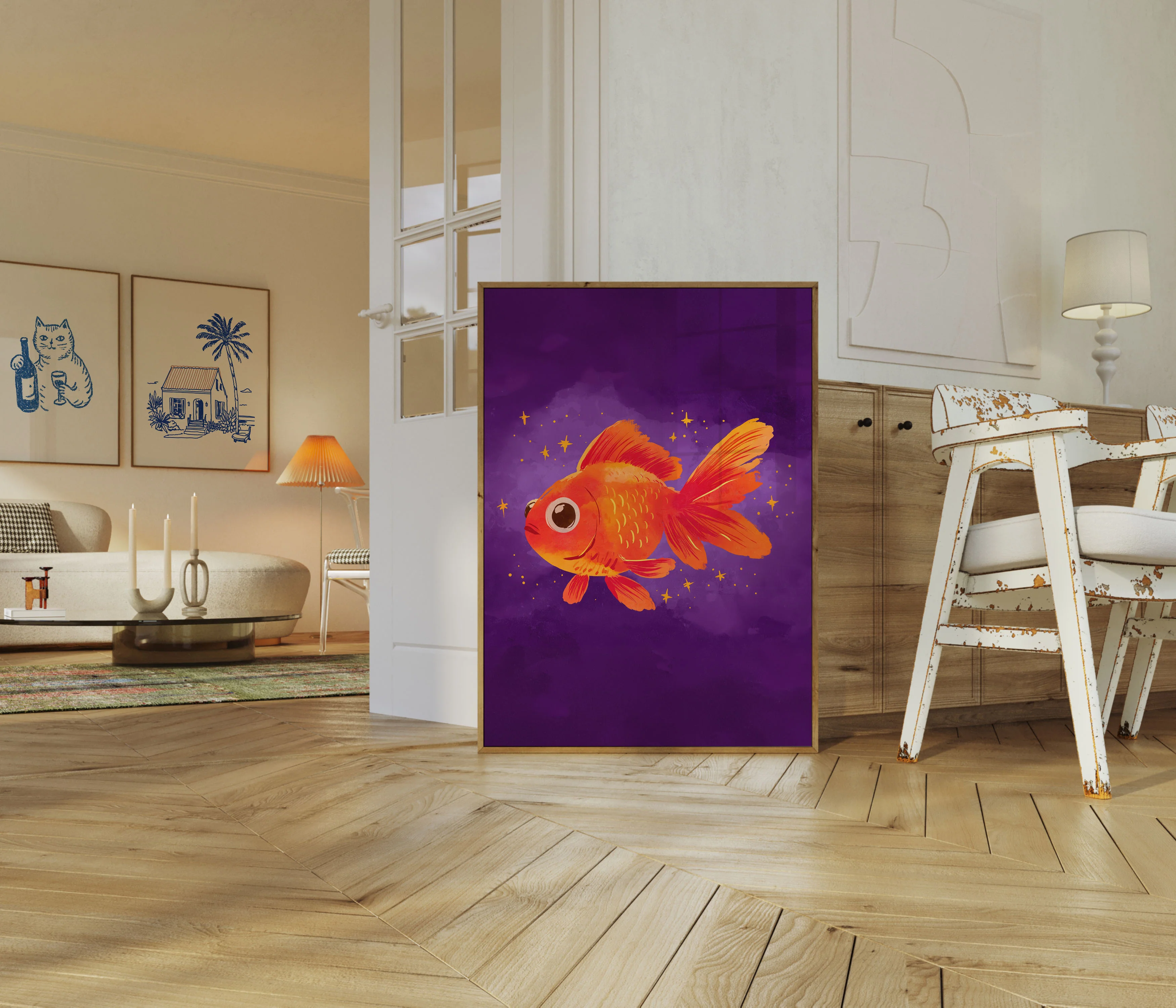 Starry Goldfish Fantasy Poster - Image 5