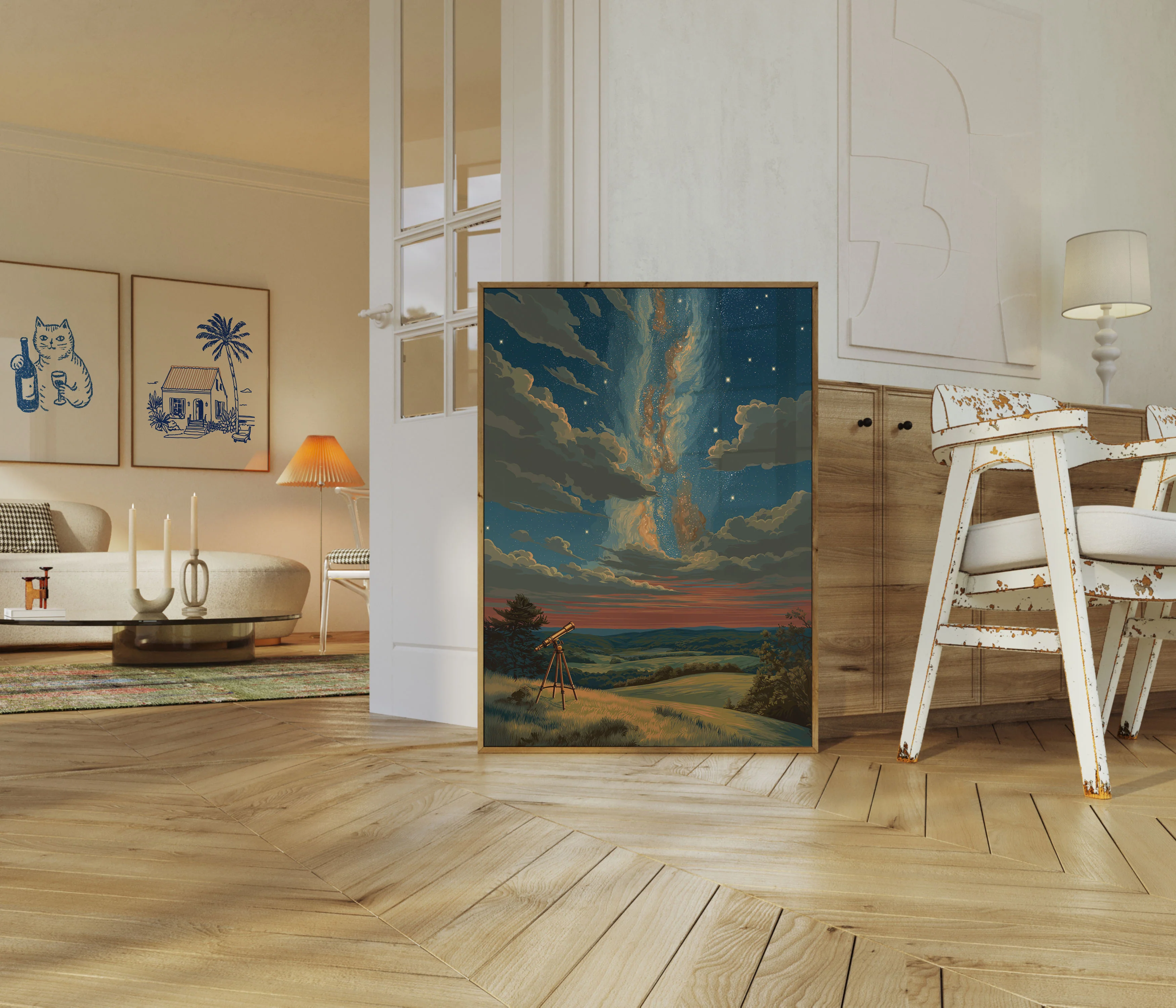 Starry Night Astronomy Poster - Image 5