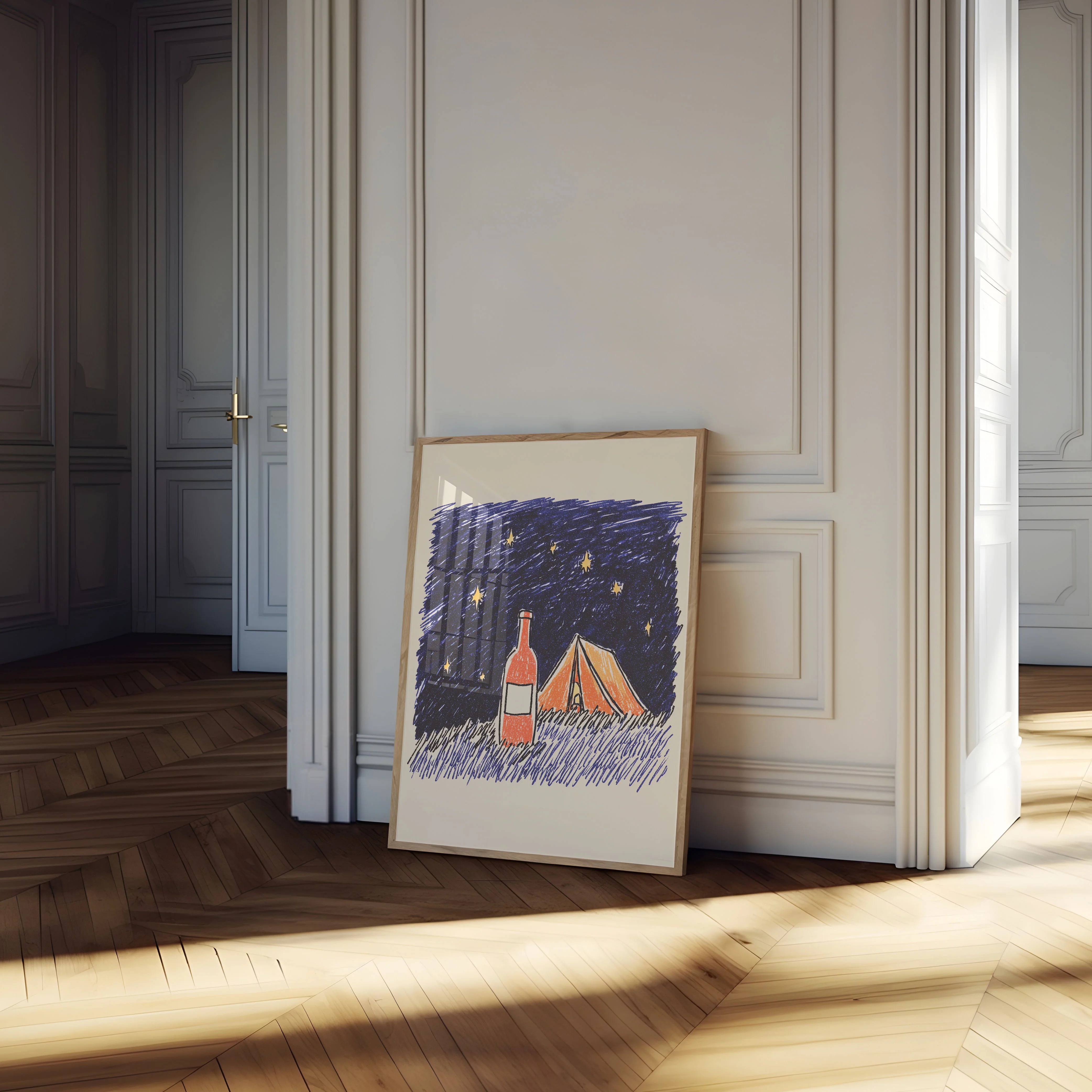 Starry Night Camping Poster - Image 4
