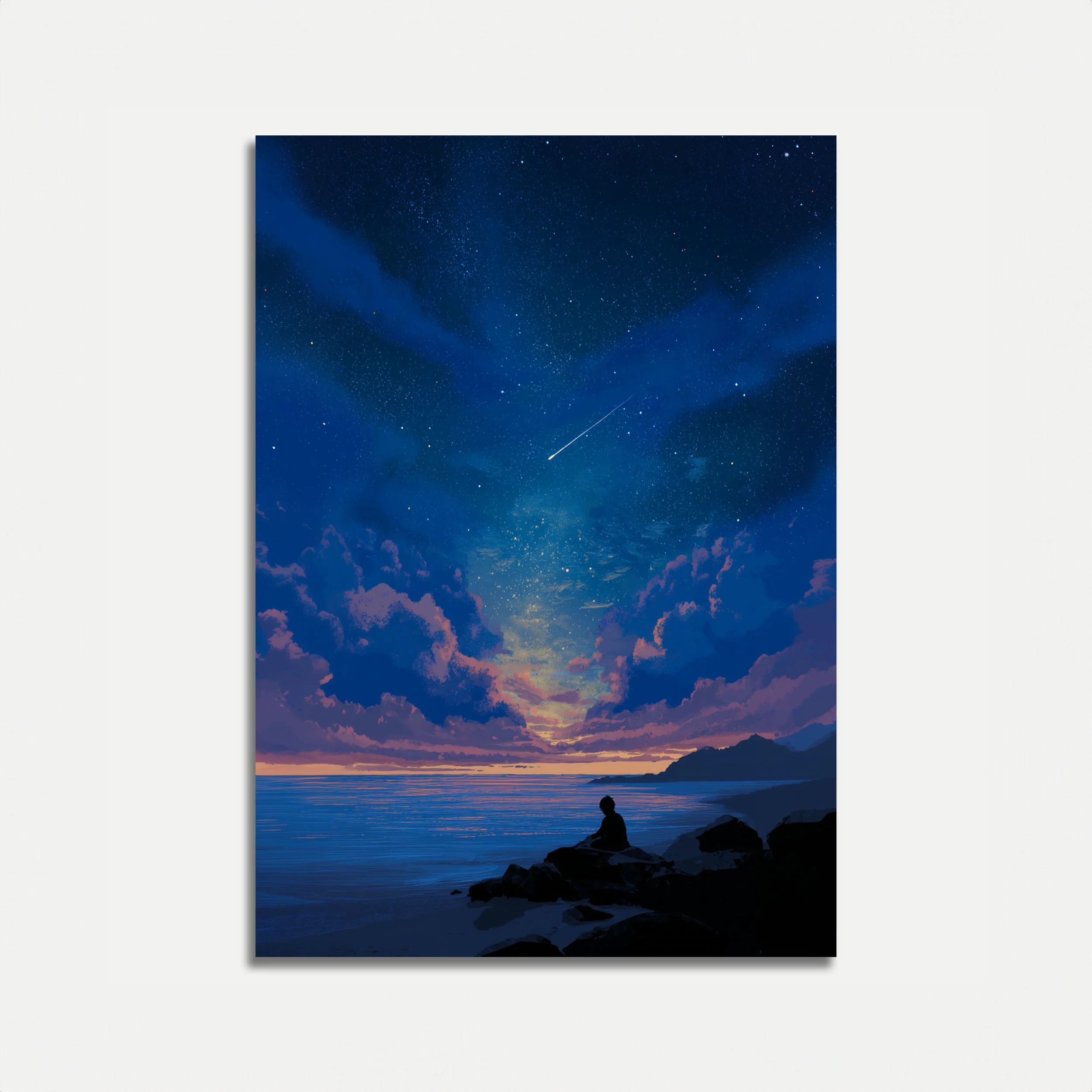 Starry Night Meditation Poster