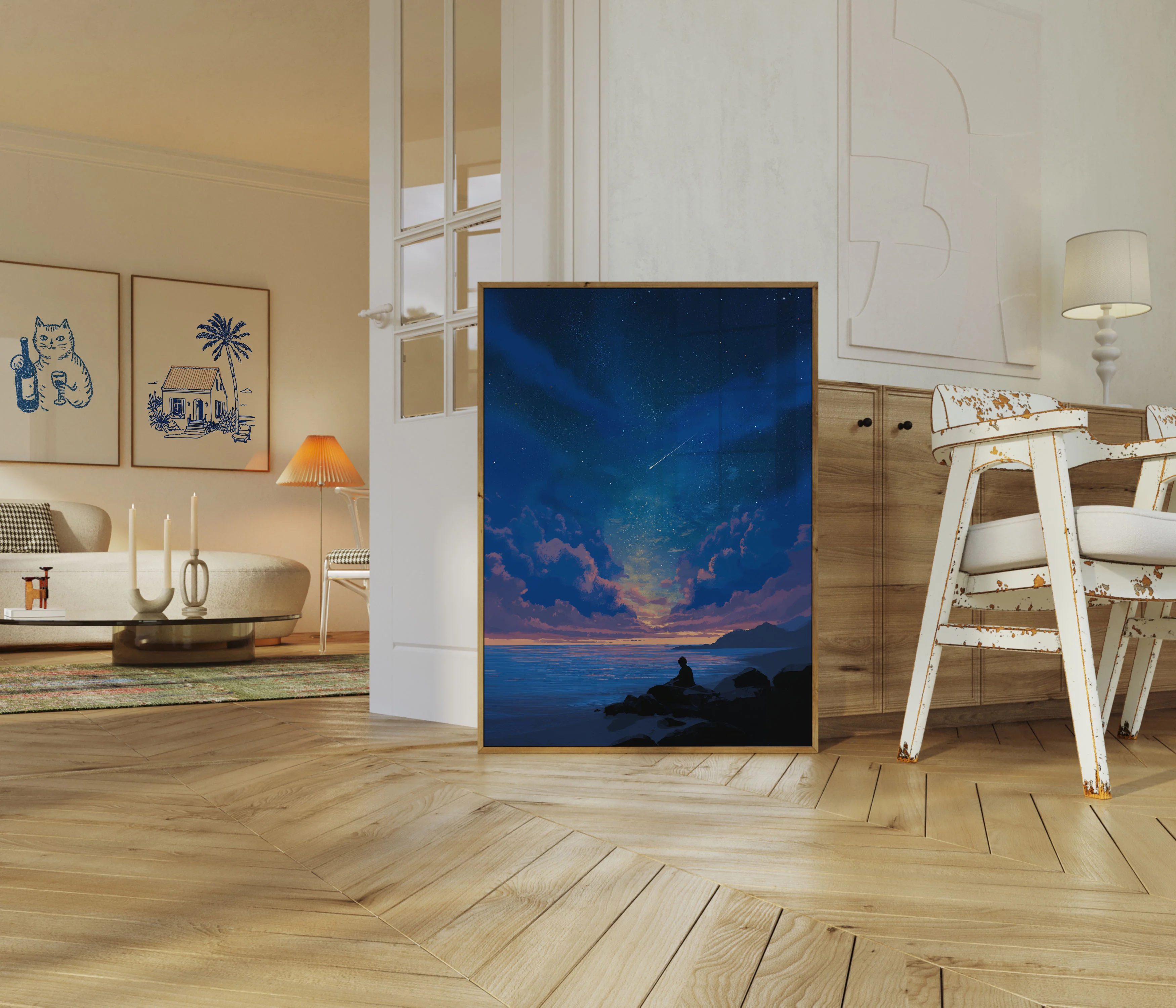 Starry Night Meditation Poster - Image 5
