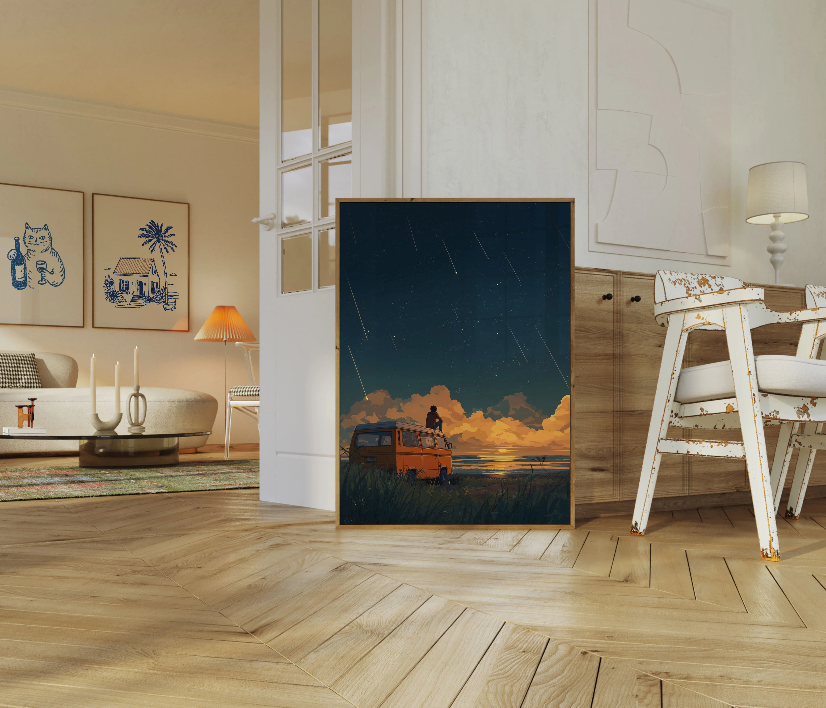 Starry Night Meteor Shower Poster - Image 5