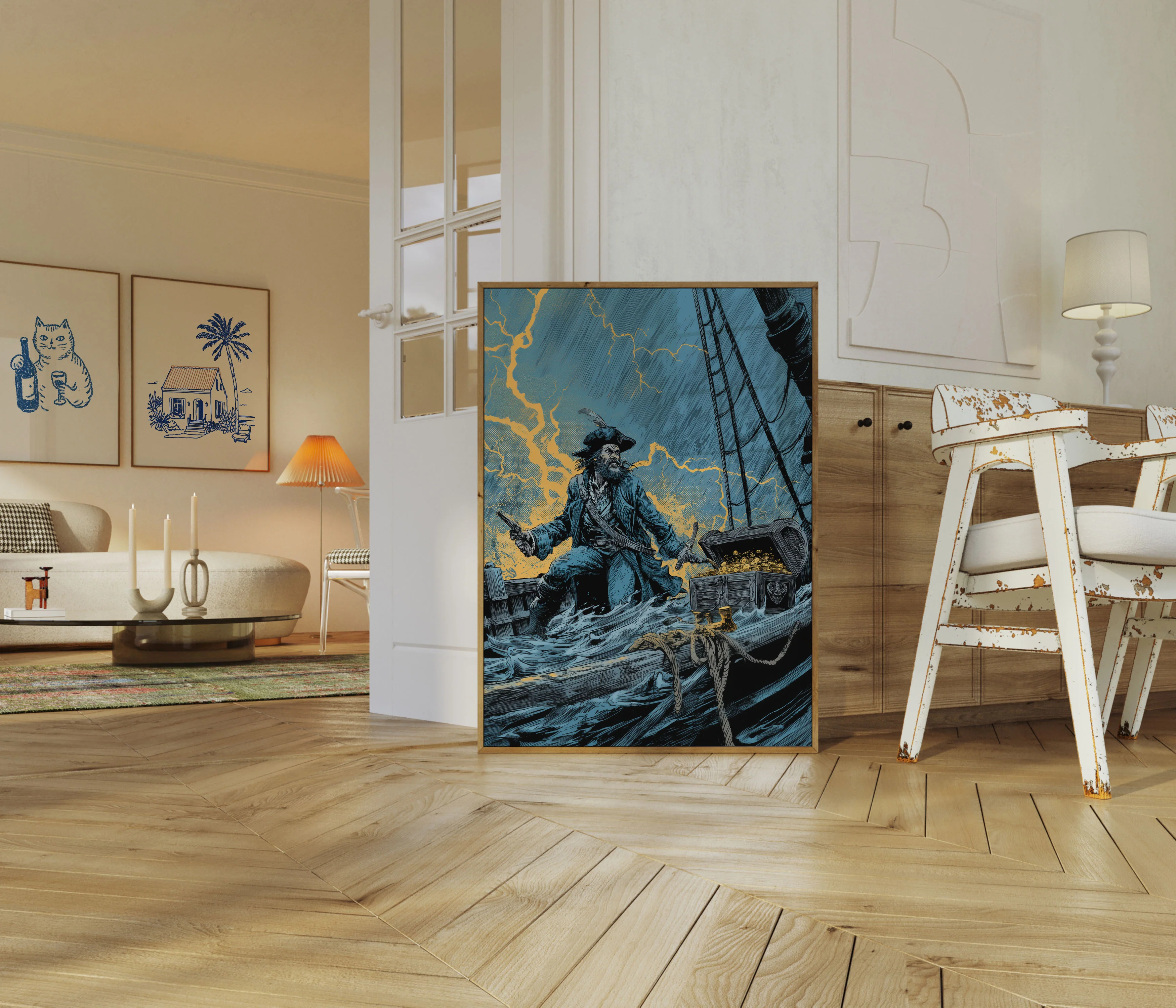 Stormy Pirate Treasure Poster - Image 5