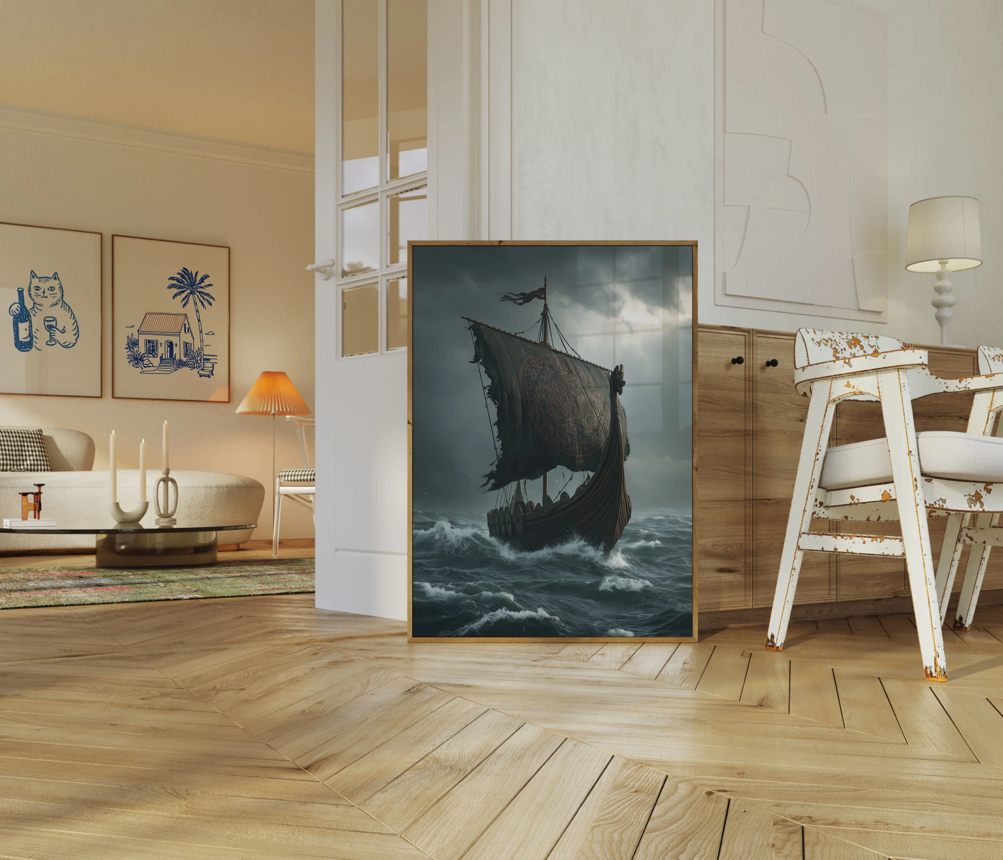 Stormy Viking Voyage Poster - Image 5