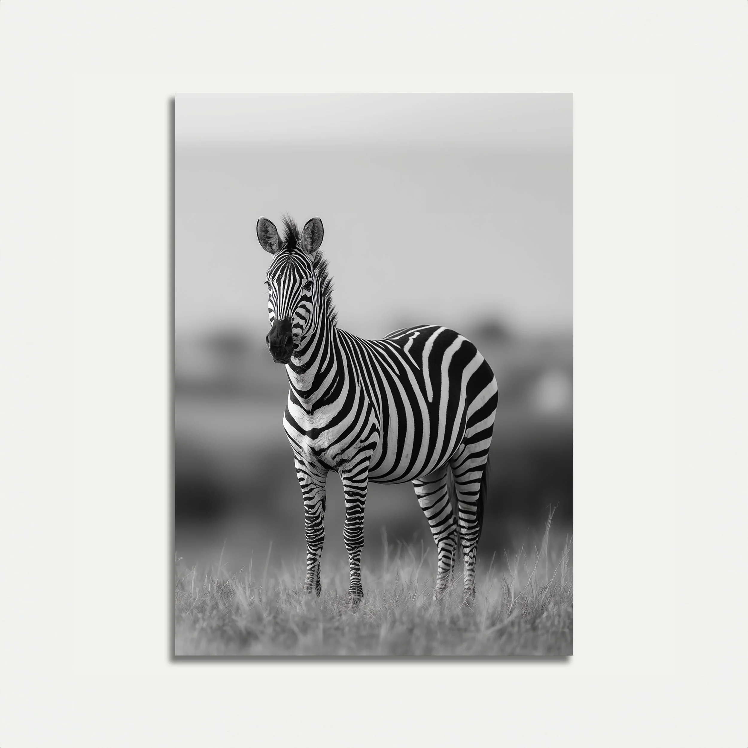 Striped Savanna Sentinel Poster