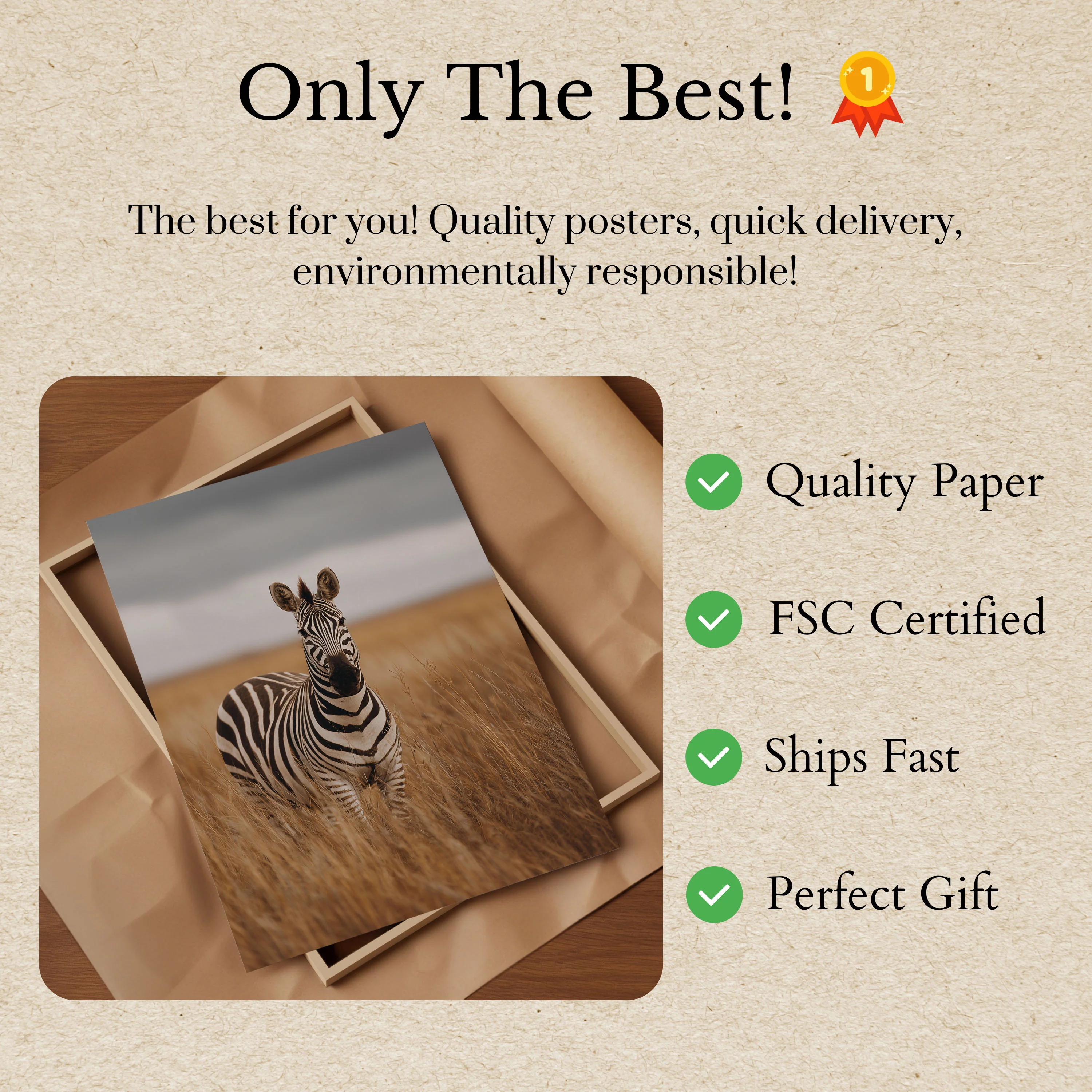 Stripes in the Savanna Poster - Image 3