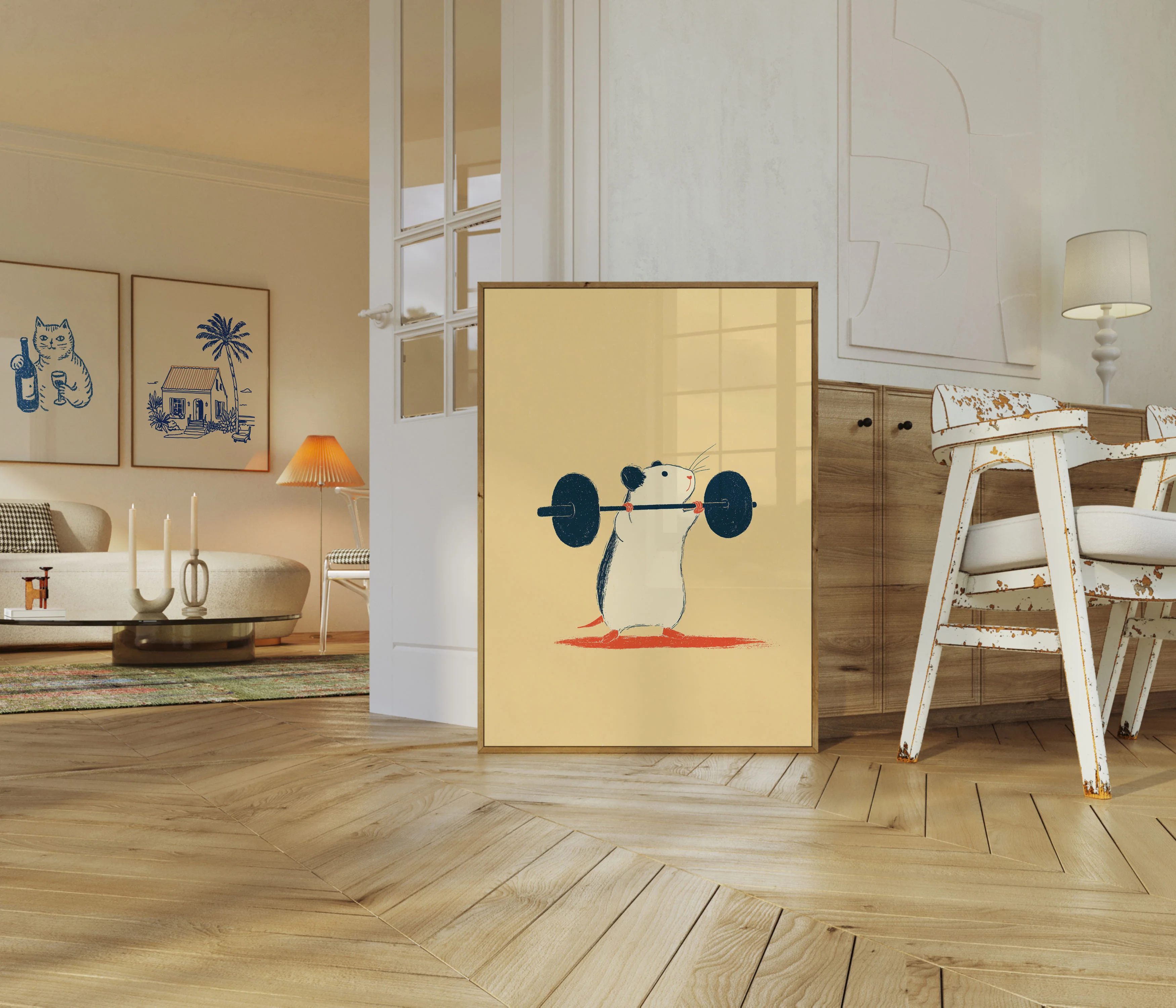 Strong Mouse Weightlifting Poster - Image 5