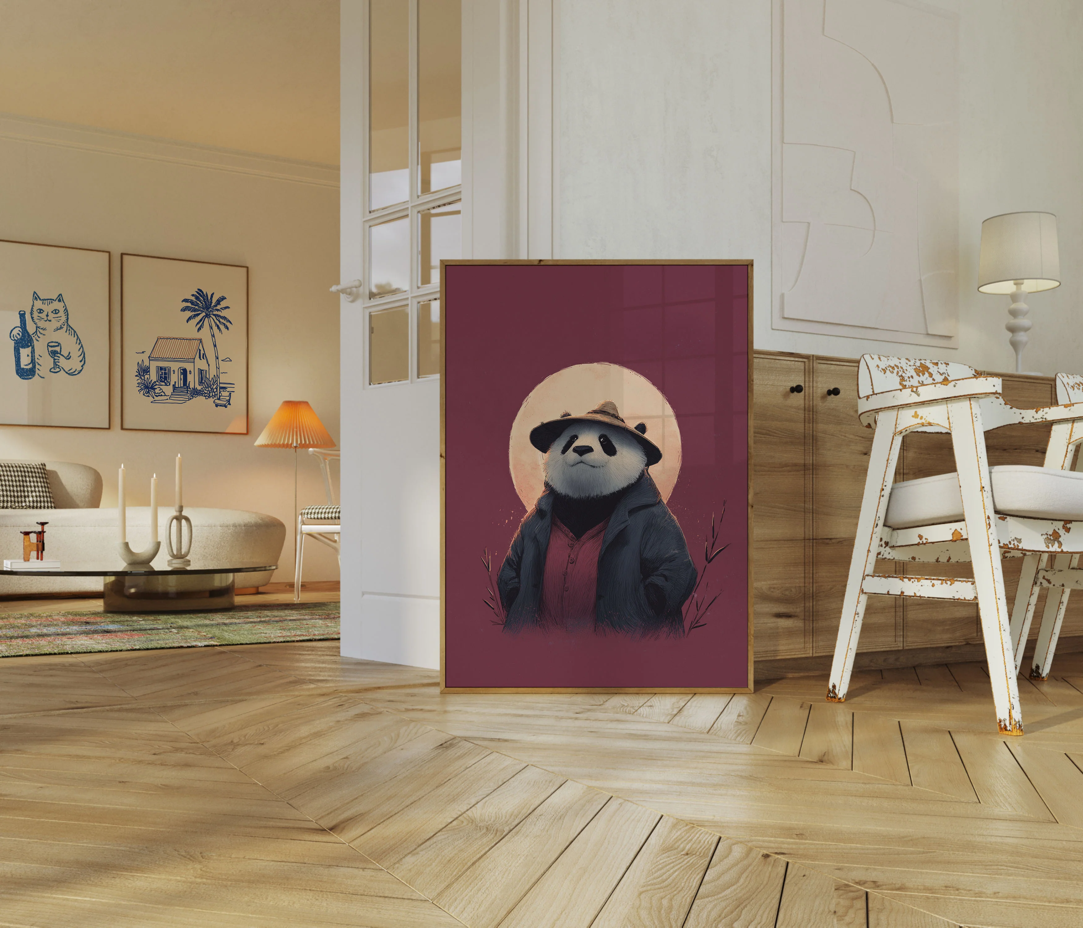 Stylish Panda Explorer Poster - Image 5