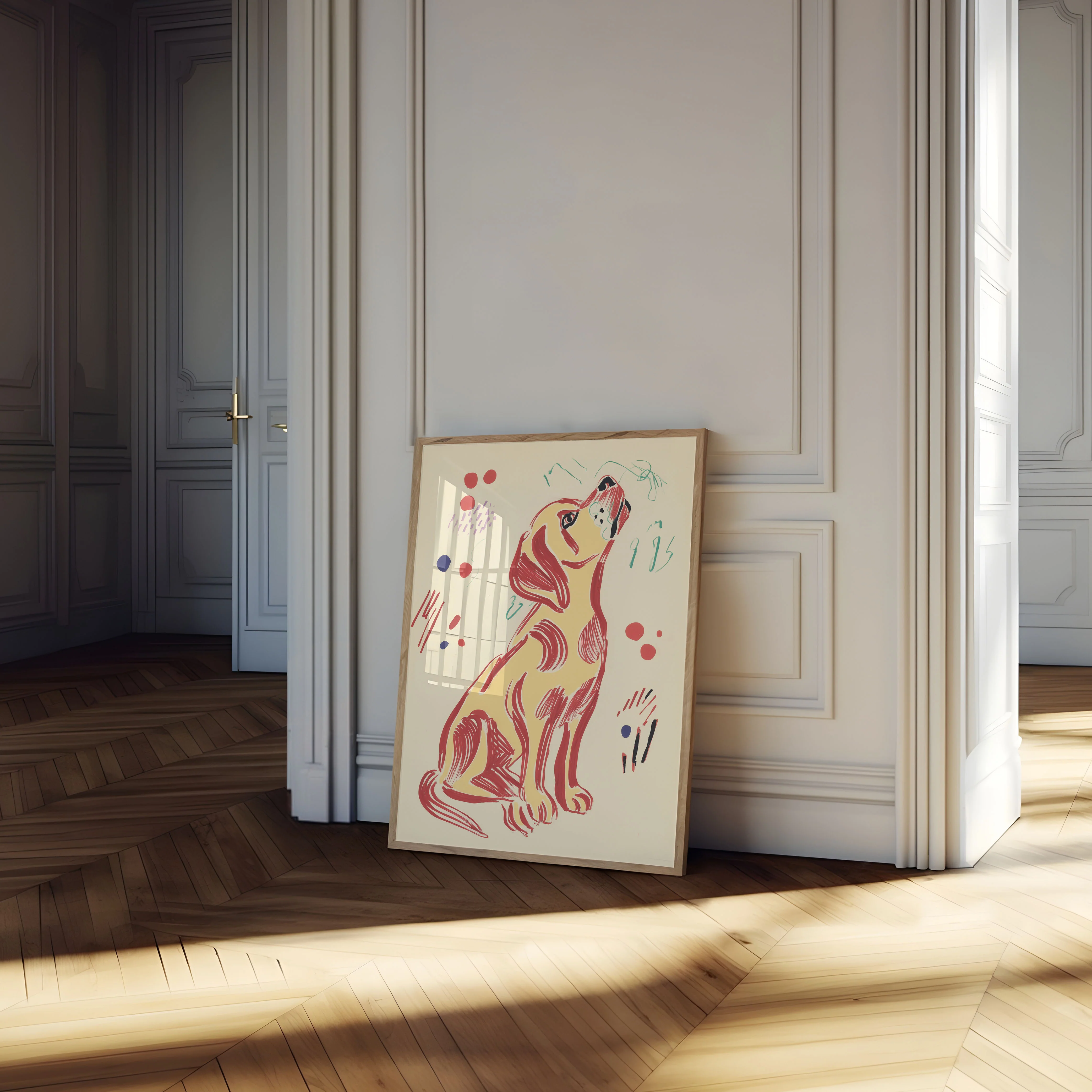 Stylized Puppy Love Poster - Image 4