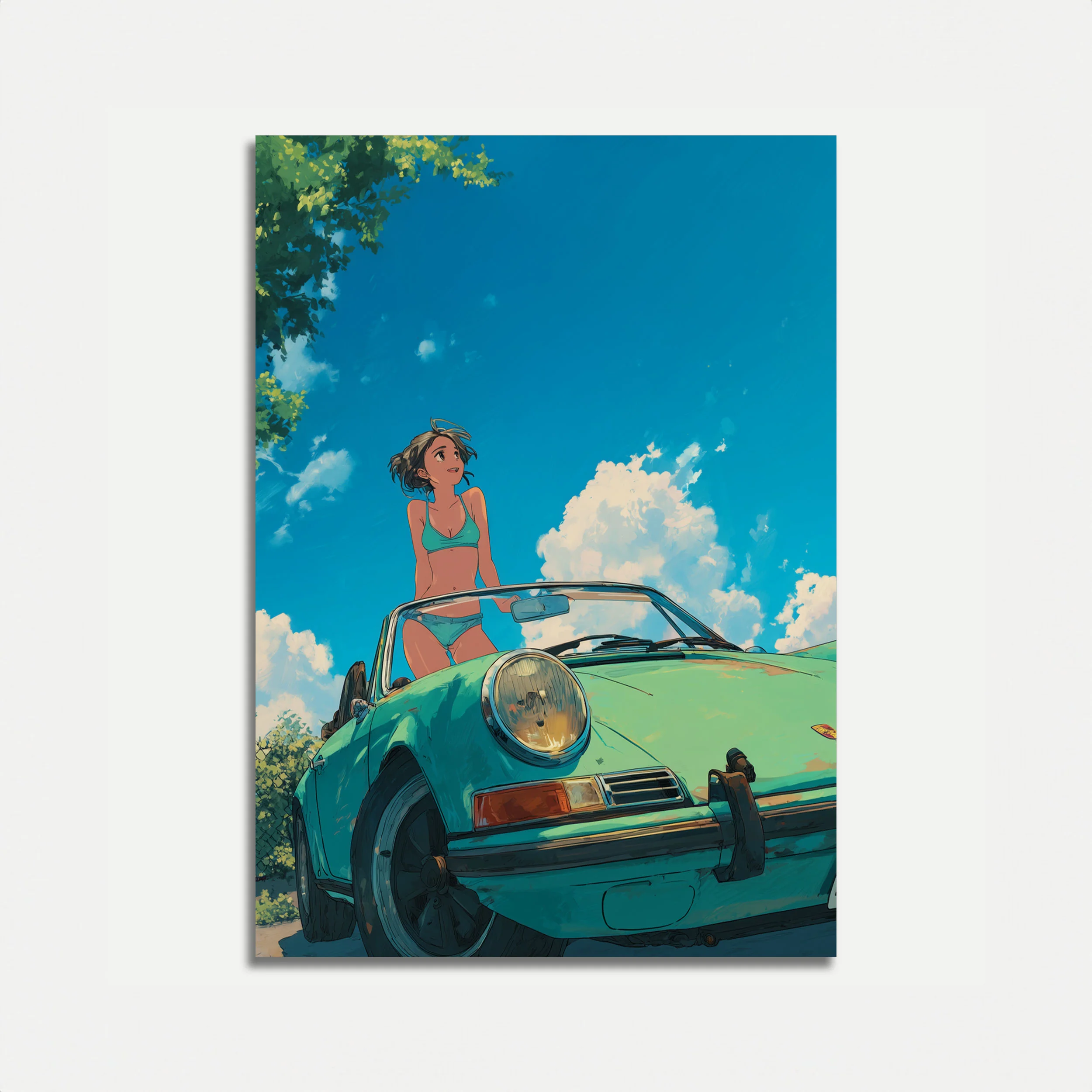 Summer Breeze Classic Porsche Poster